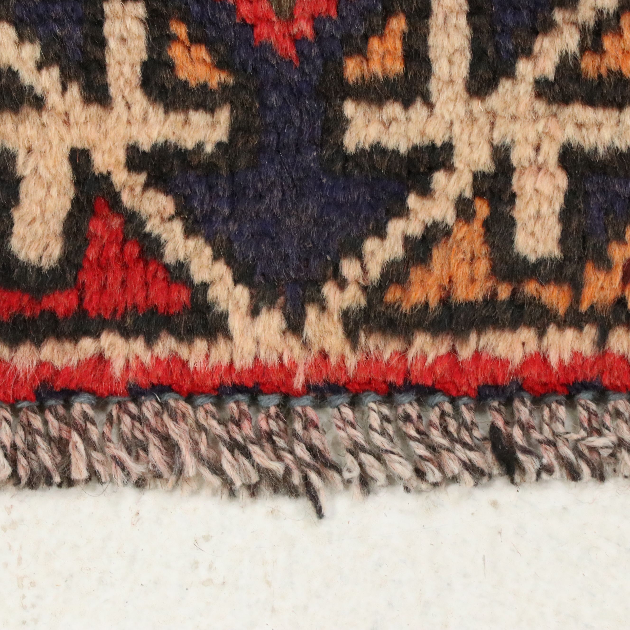 7'1 x 9'1 Hand-Knotted Persian Qashqai Area Rug