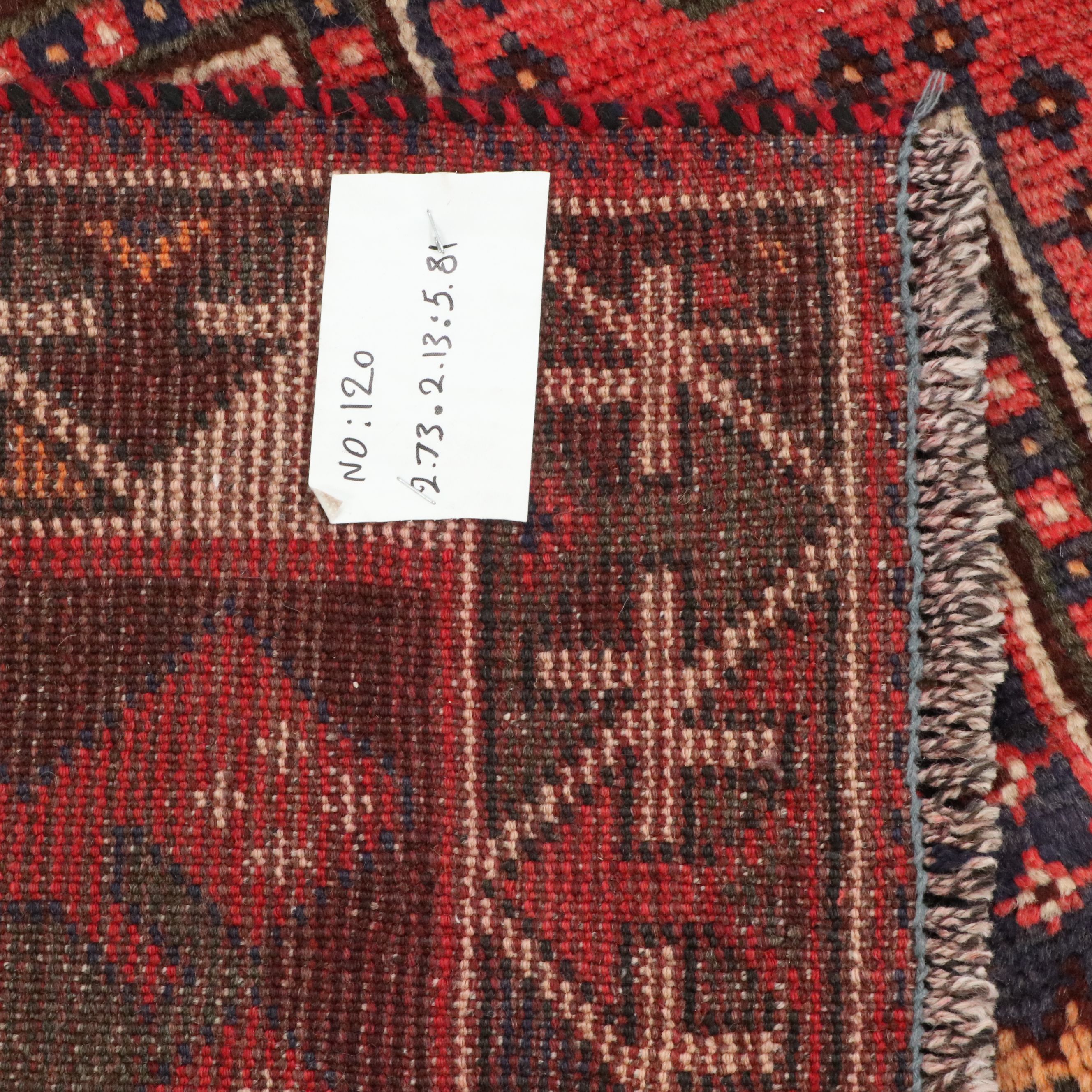 7'1 x 9'1 Hand-Knotted Persian Qashqai Area Rug
