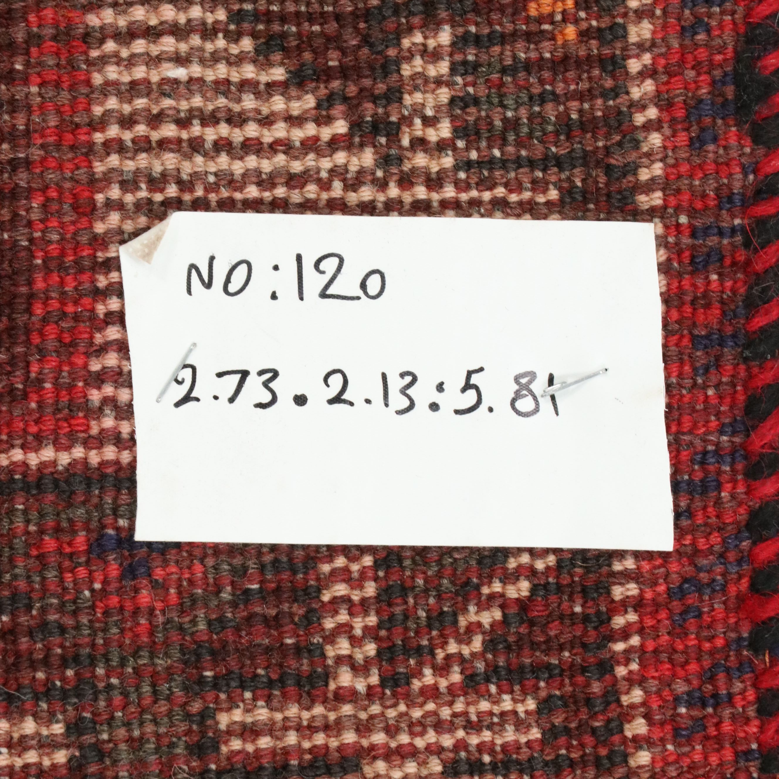 7'1 x 9'1 Hand-Knotted Persian Qashqai Area Rug