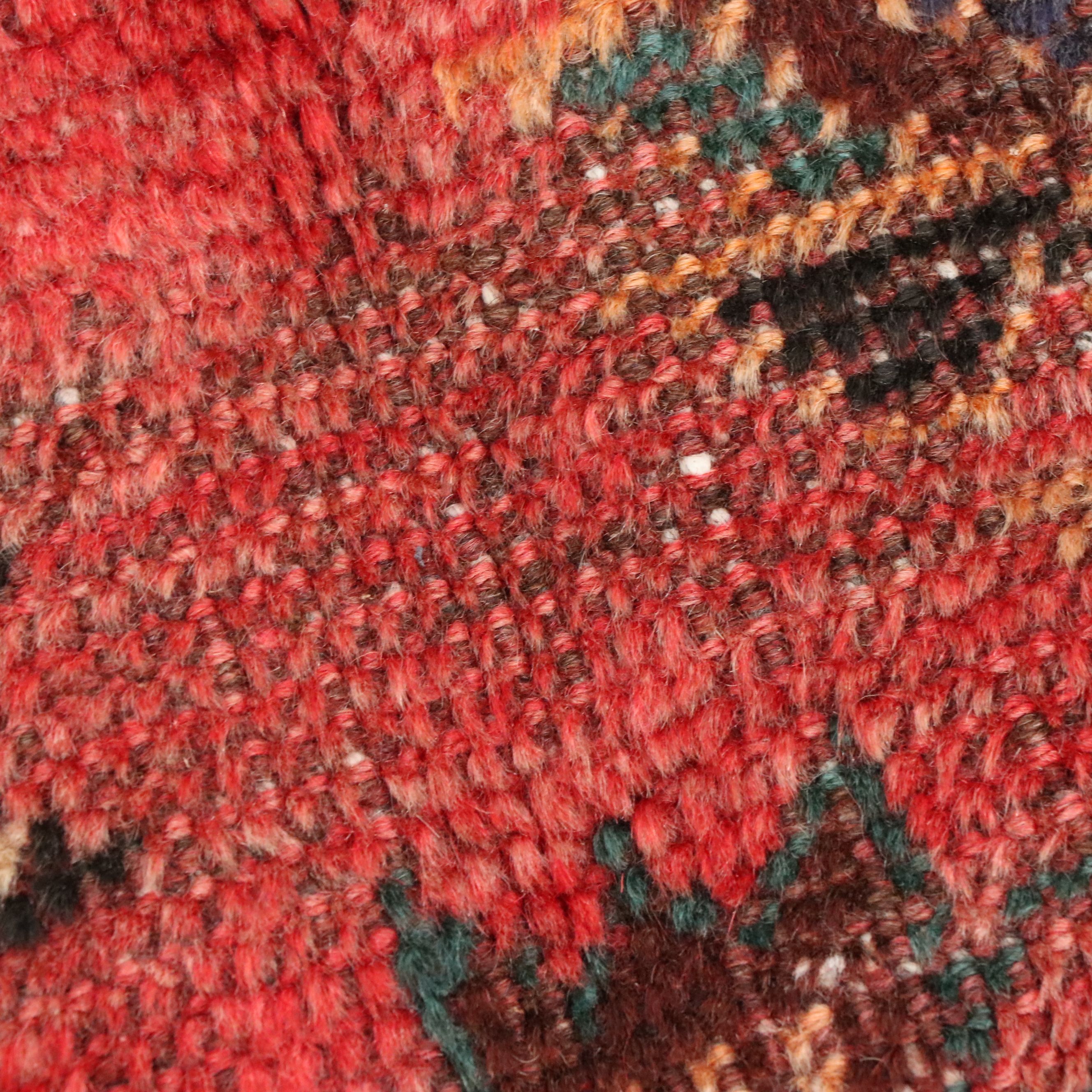 7'1 x 9'1 Hand-Knotted Persian Qashqai Area Rug