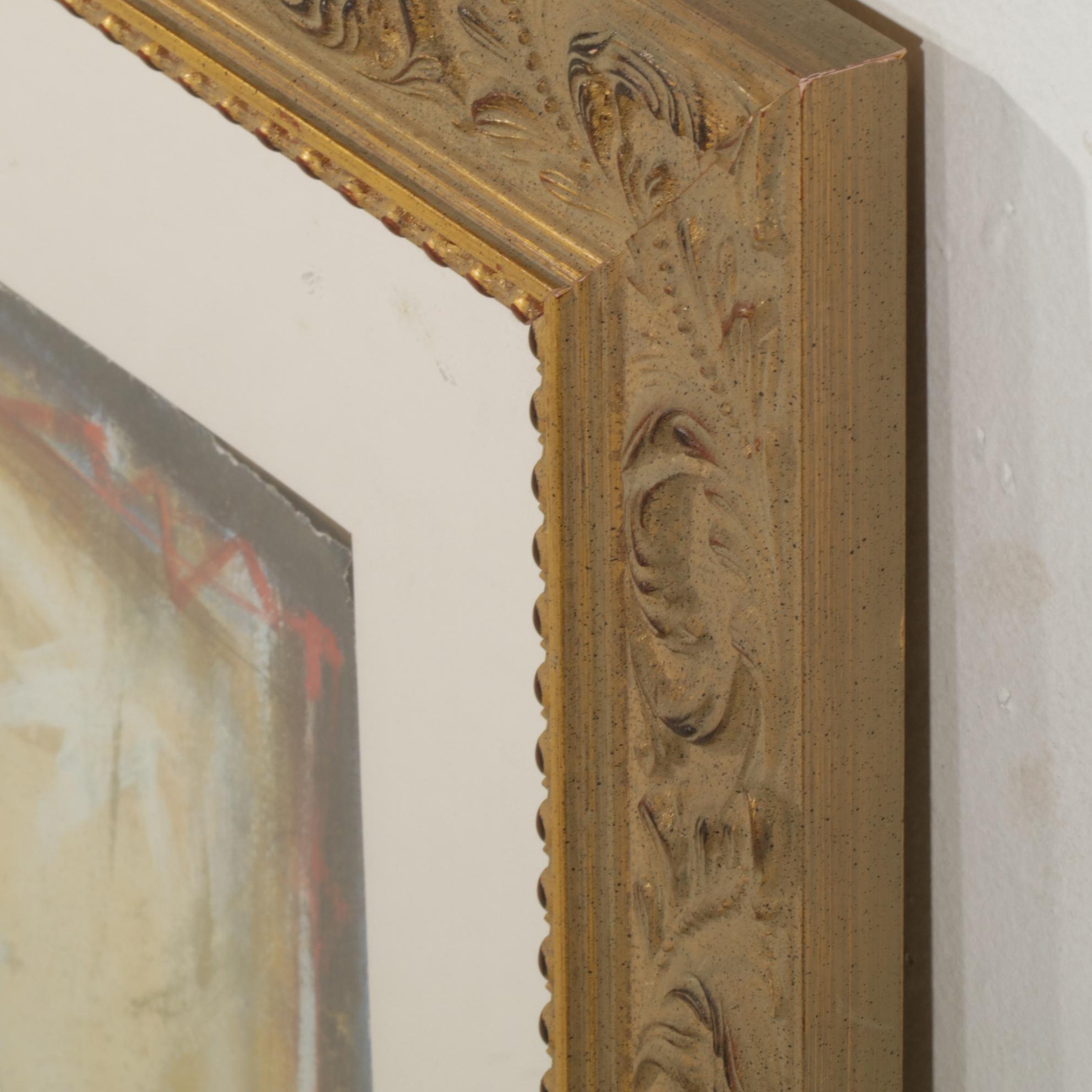 Janet Treby "Guitarist" Seriolithograph, Late 20th Century