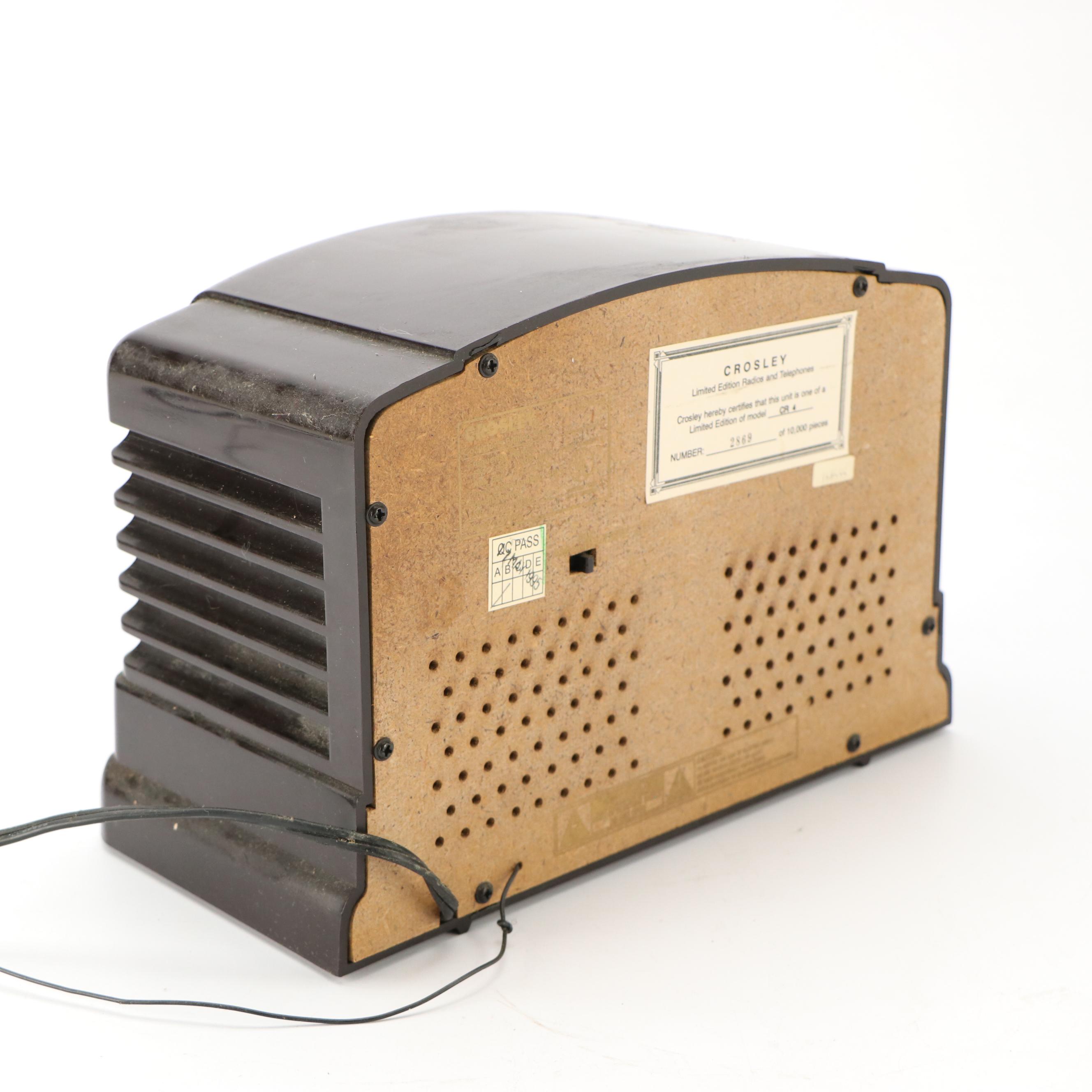 Limited Edition Crosley Collector's Edition CR-4 AM/FM Radio Cassette Player