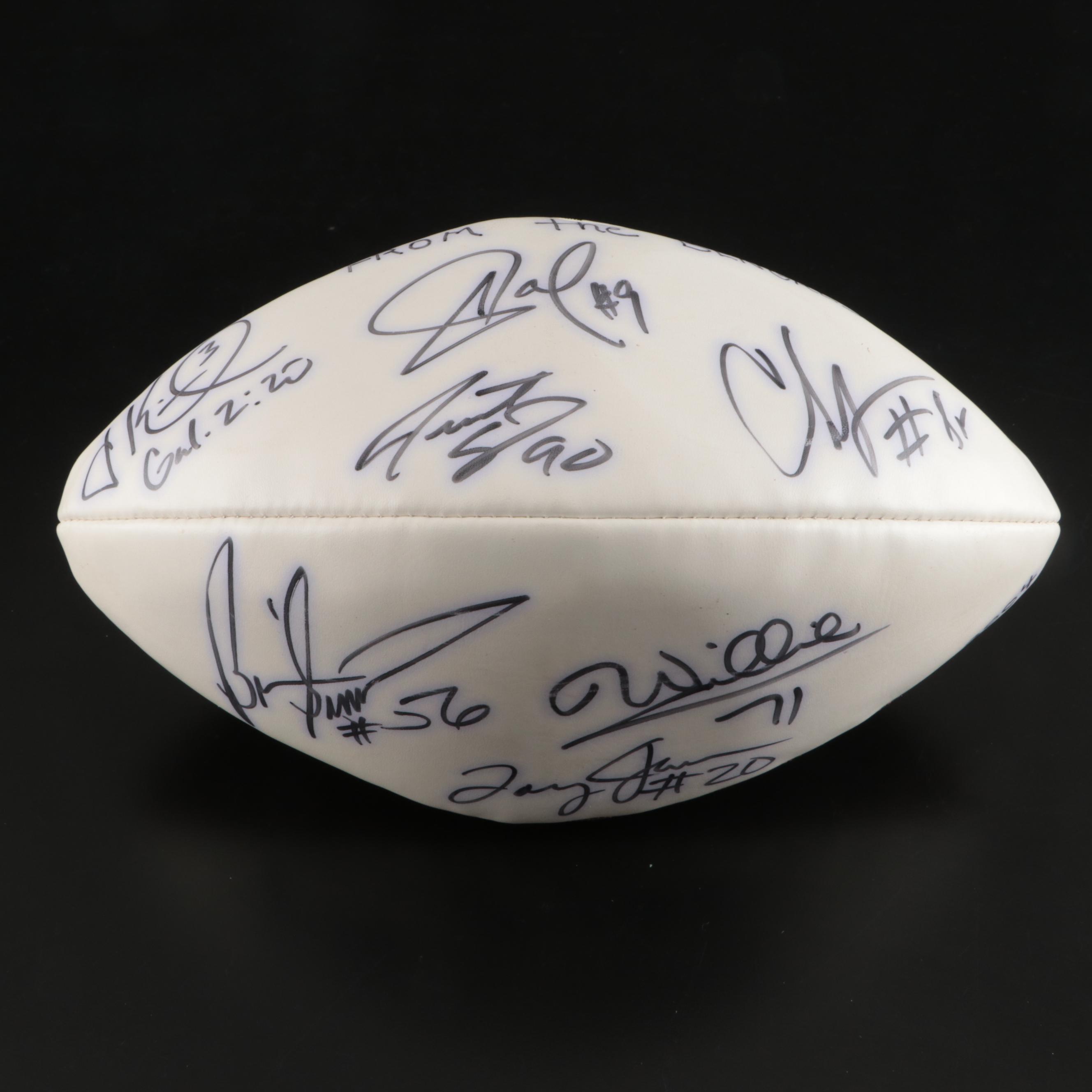 2004 Cincinnati Bengals Team Signed Football with Carson Palmer and Chad Johnson