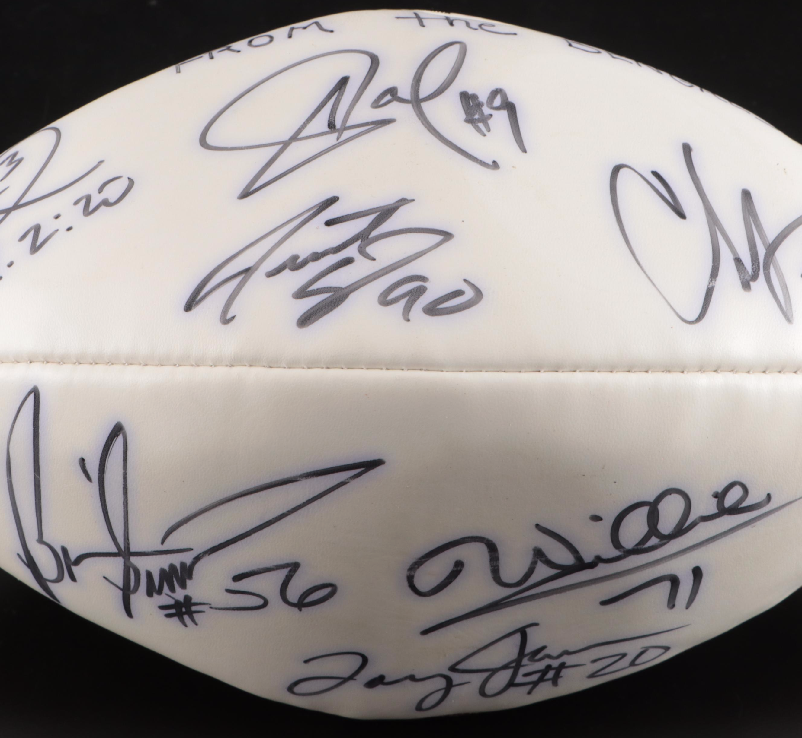 2004 Cincinnati Bengals Team Signed Football with Carson Palmer and Chad Johnson