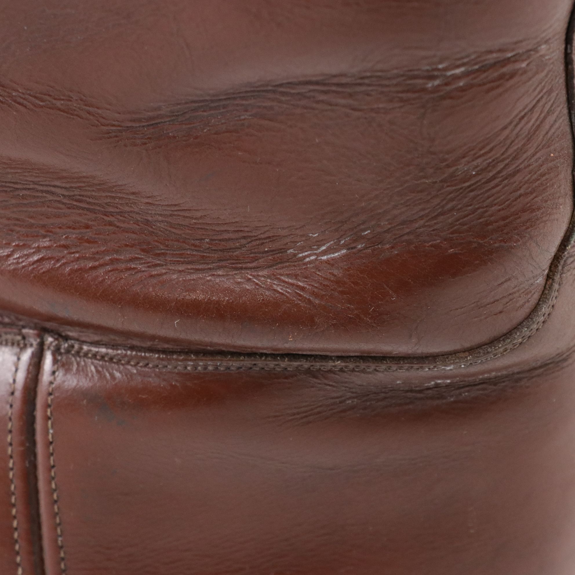 Pair of Leather Lace-up High Top Equestrian Riding Boots