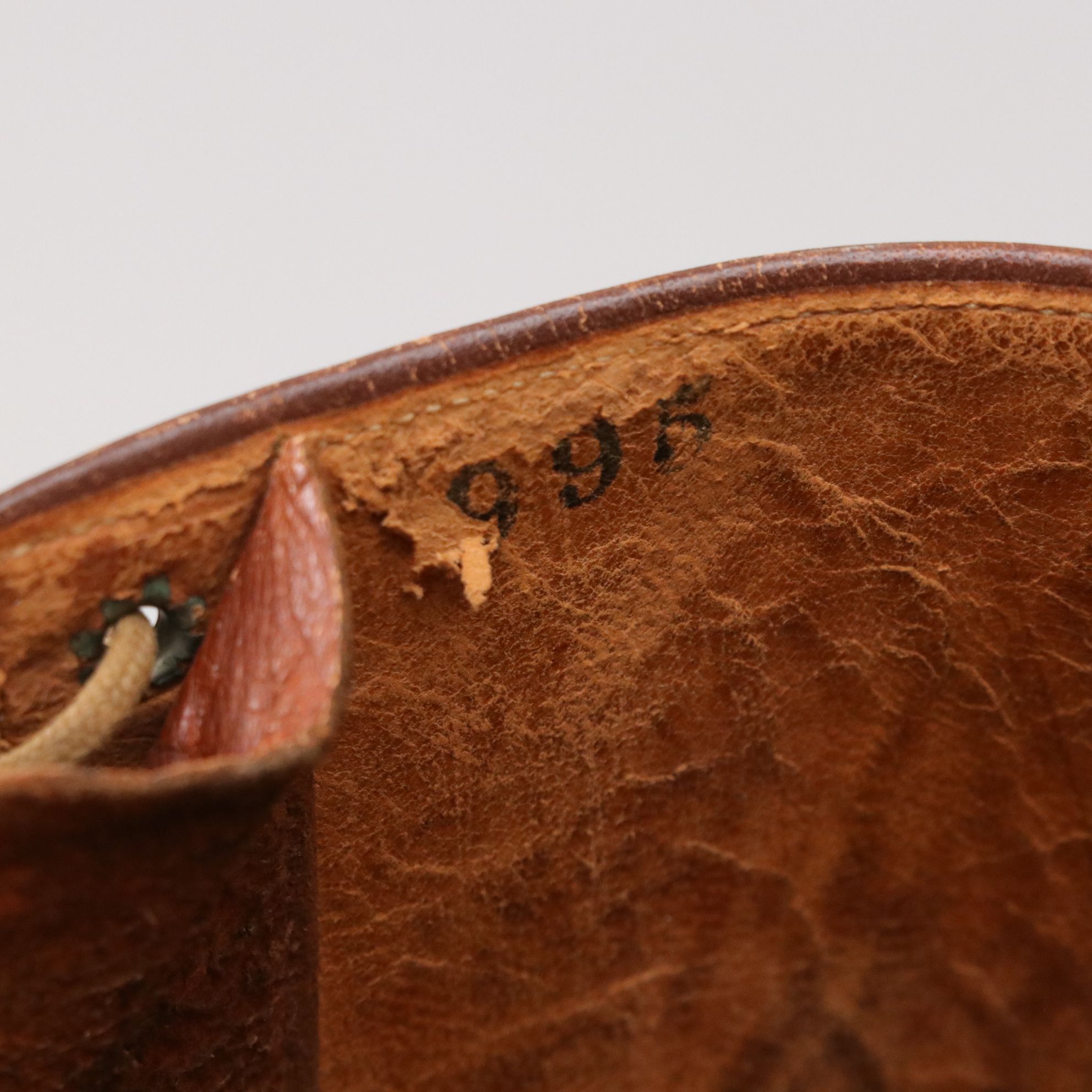 Pair of Leather Lace-up High Top Equestrian Riding Boots