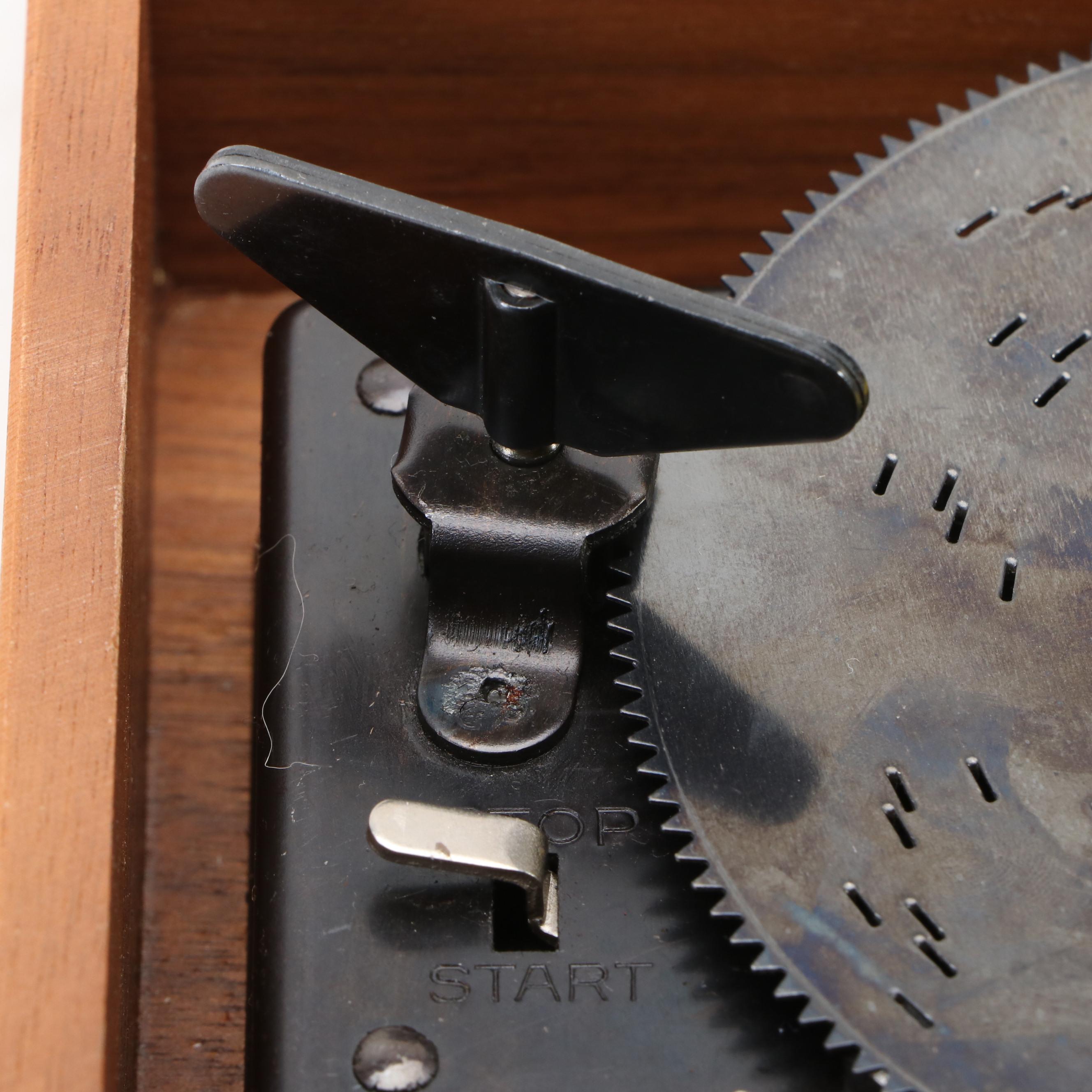 Thorens Walnut Disk Player Music Box