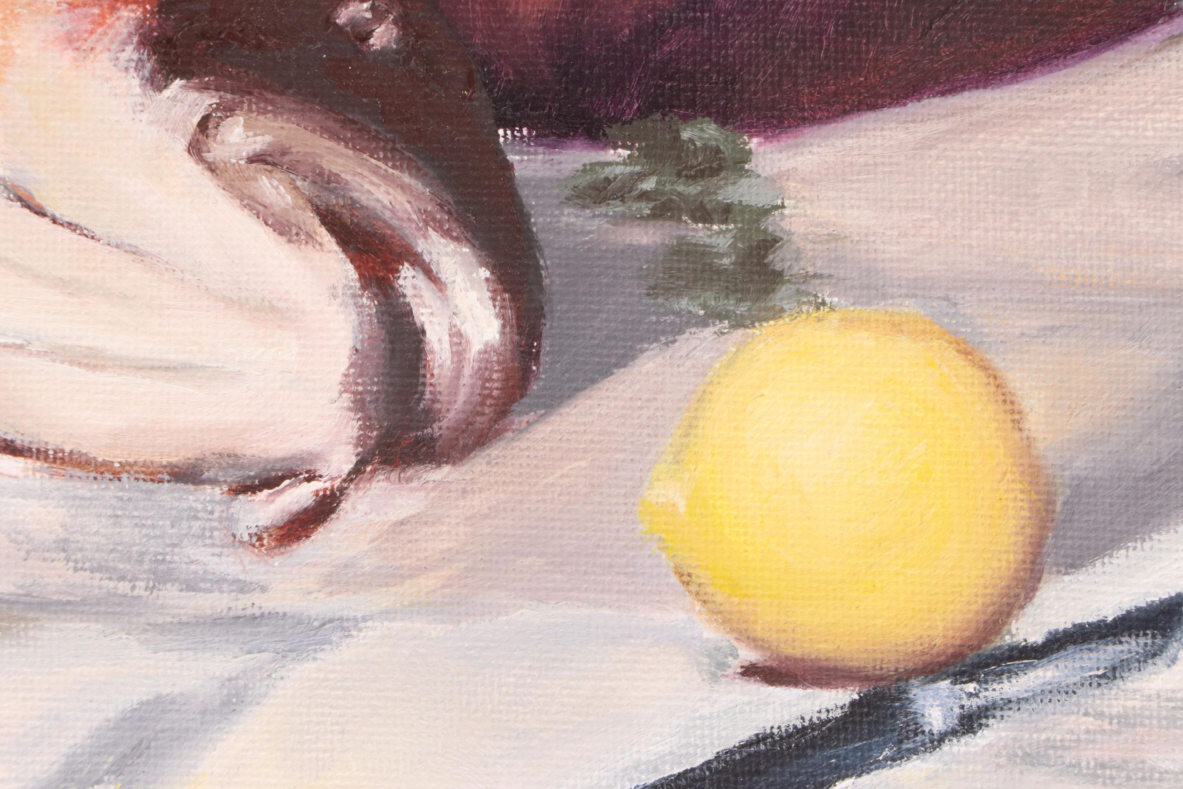 Ben Farrell Still Life Oil Painting After Édouard Manet "Fish (Still Life)"