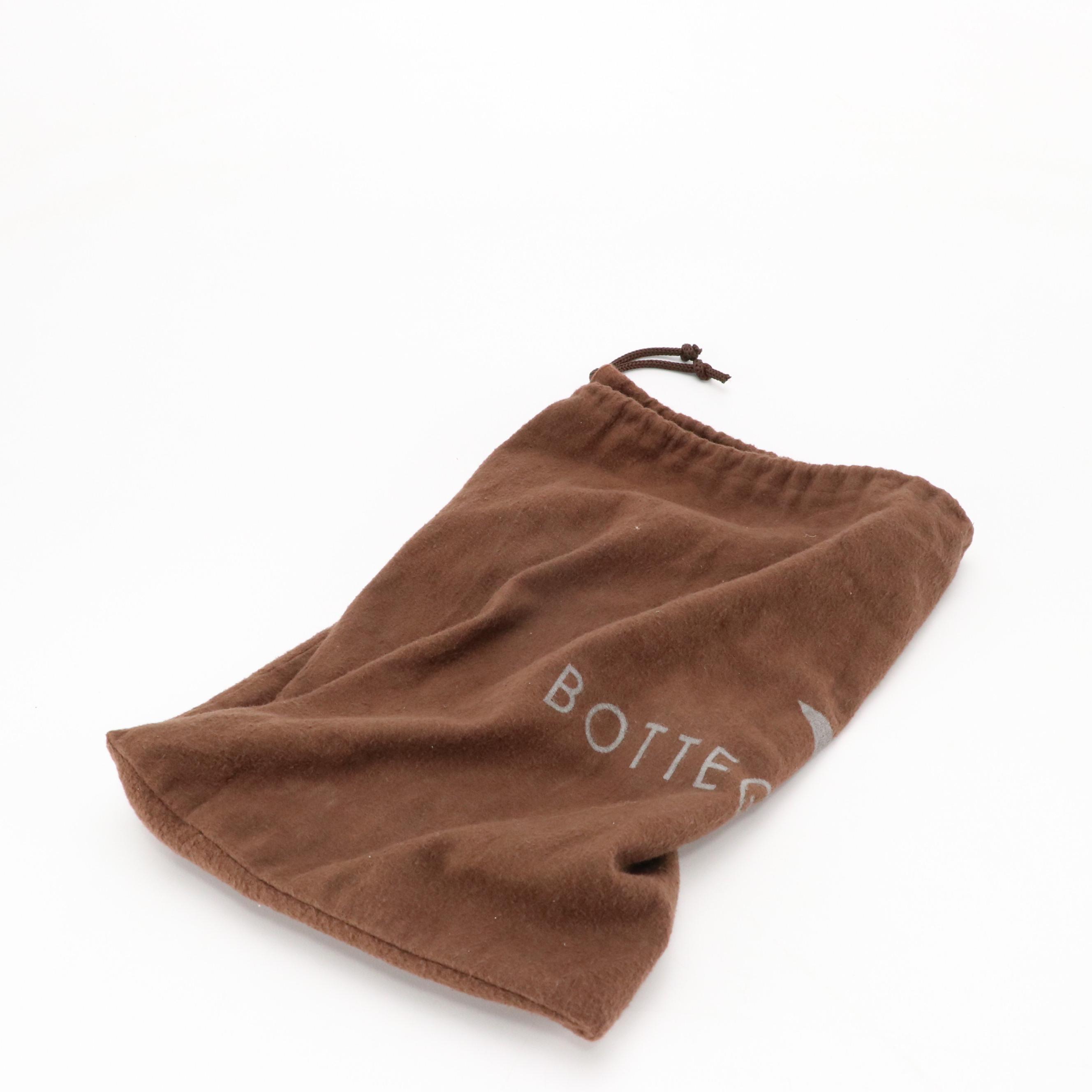 Bottega Veneta Chain Strap Bag in Beige Canvas and Tricolor Stitched Leather