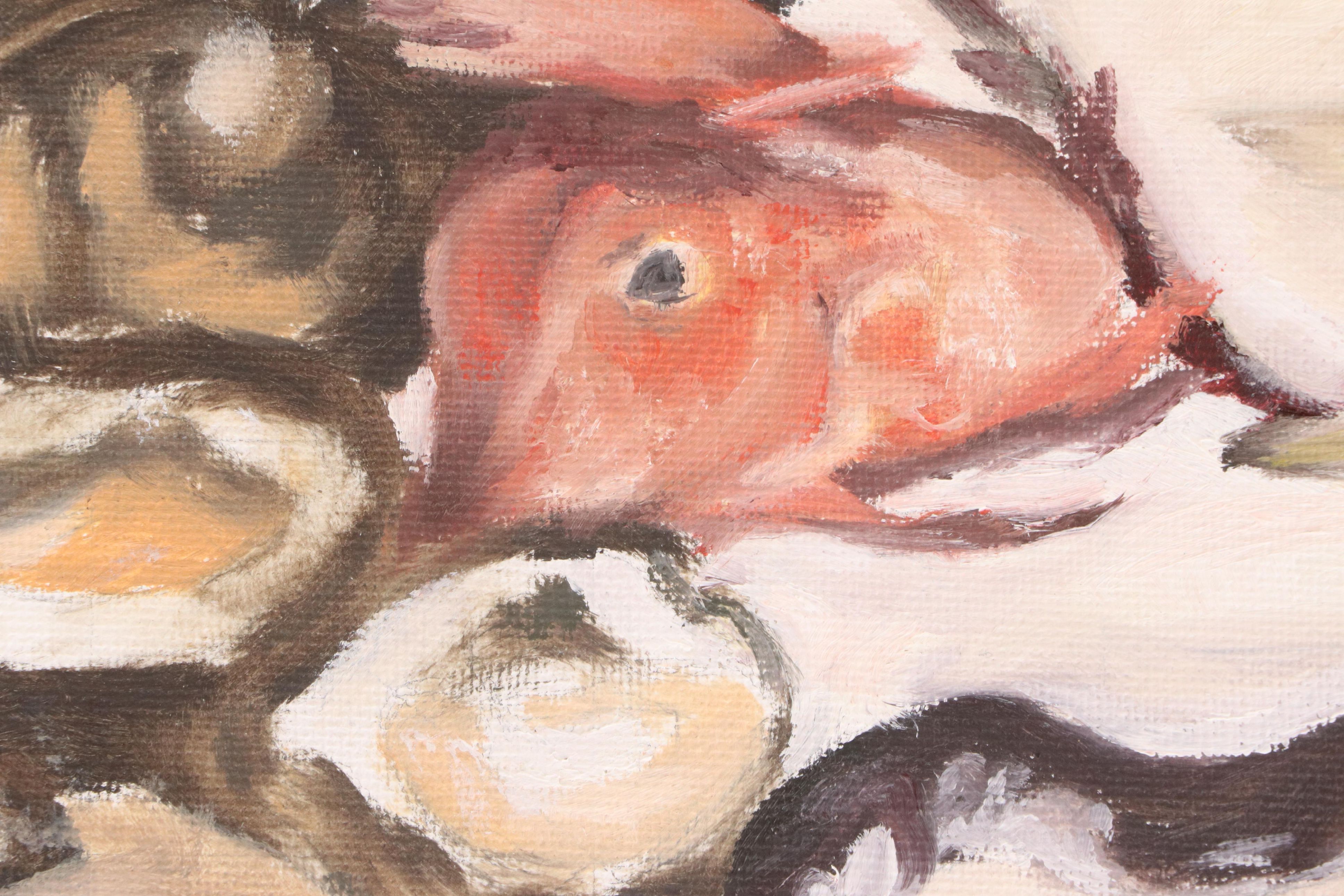 Ben Farrell Still Life Oil Painting After Édouard Manet "Fish (Still Life)"