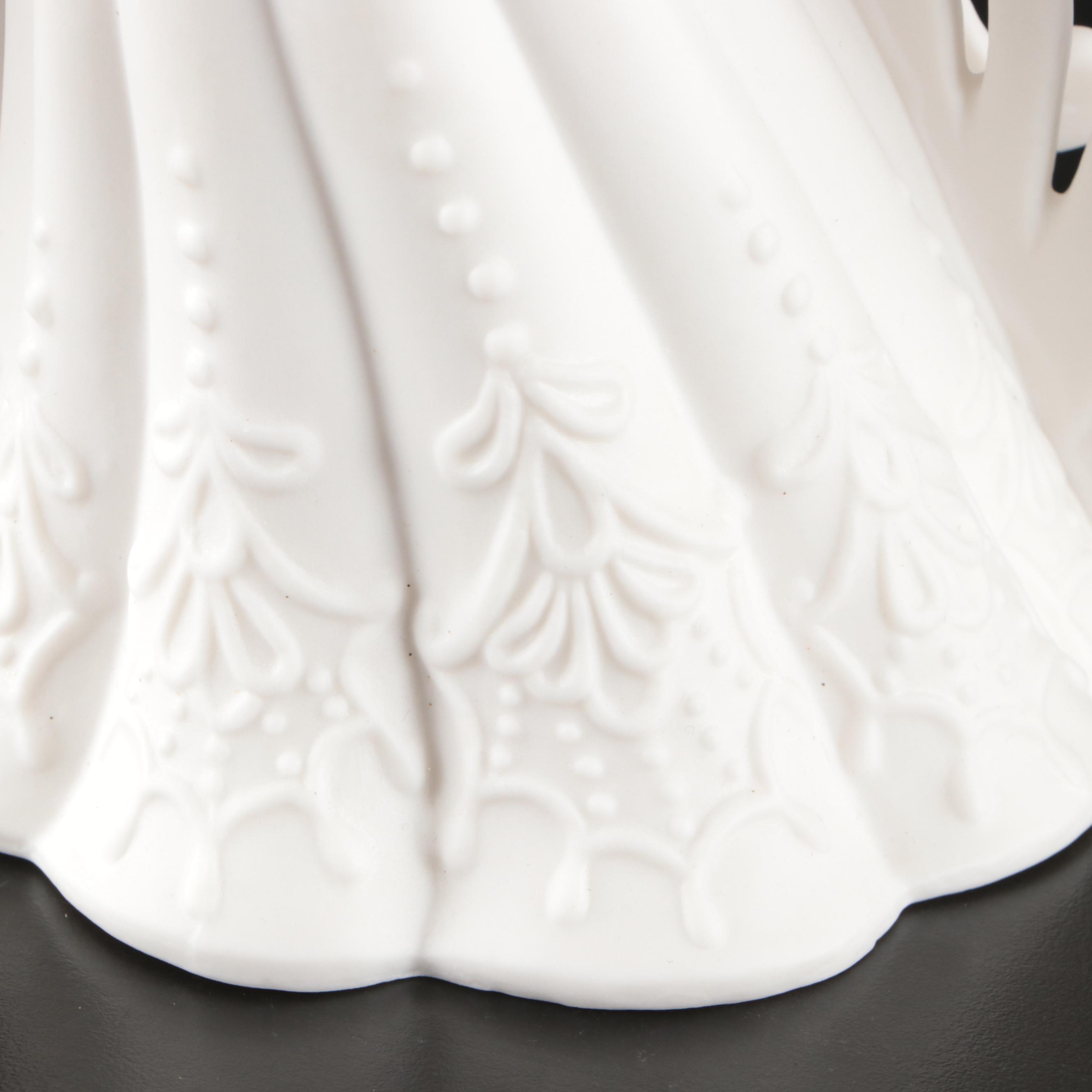 Ceramic and Wooden Angel Figurines