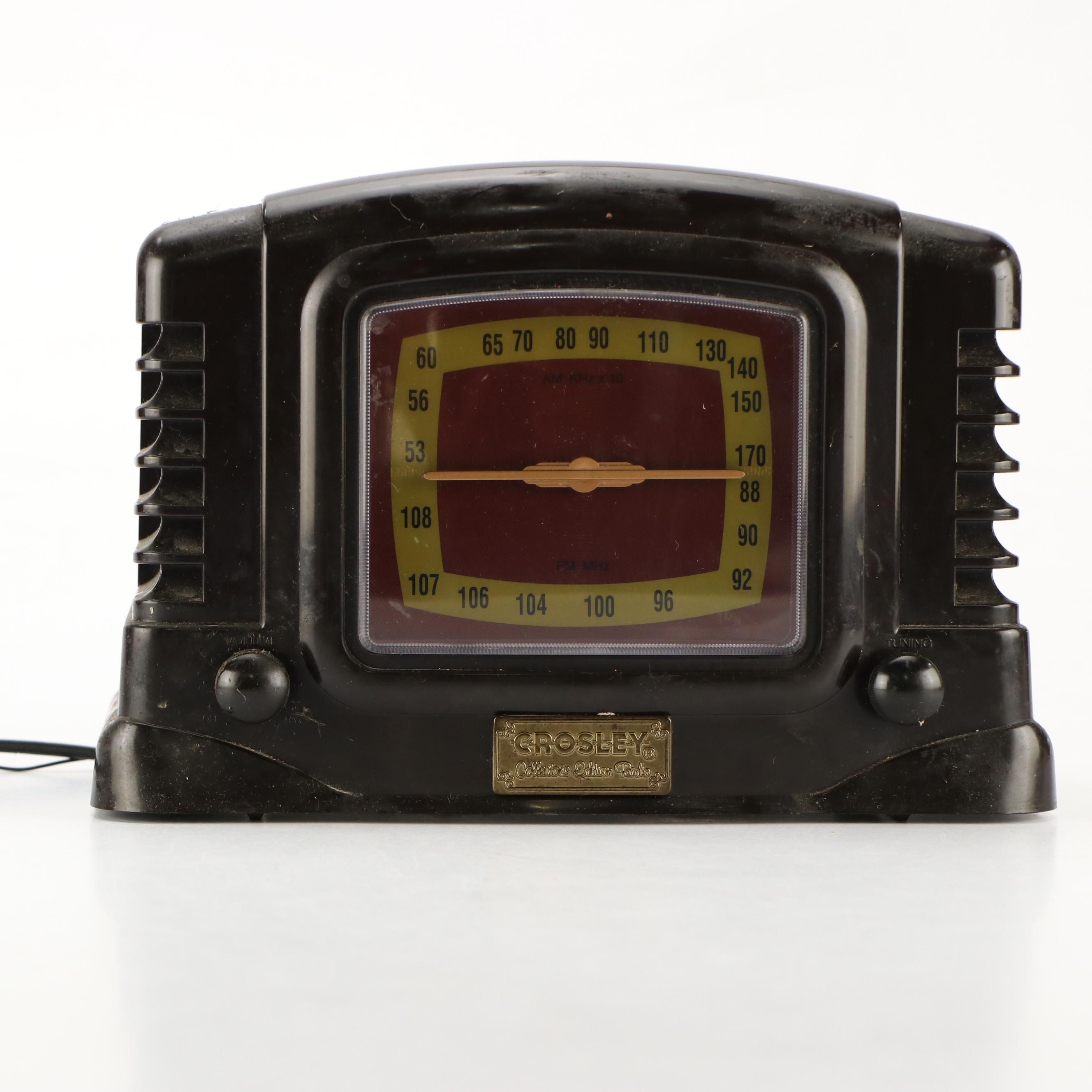 Limited Edition Crosley Collector's Edition CR-4 AM/FM Radio Cassette Player