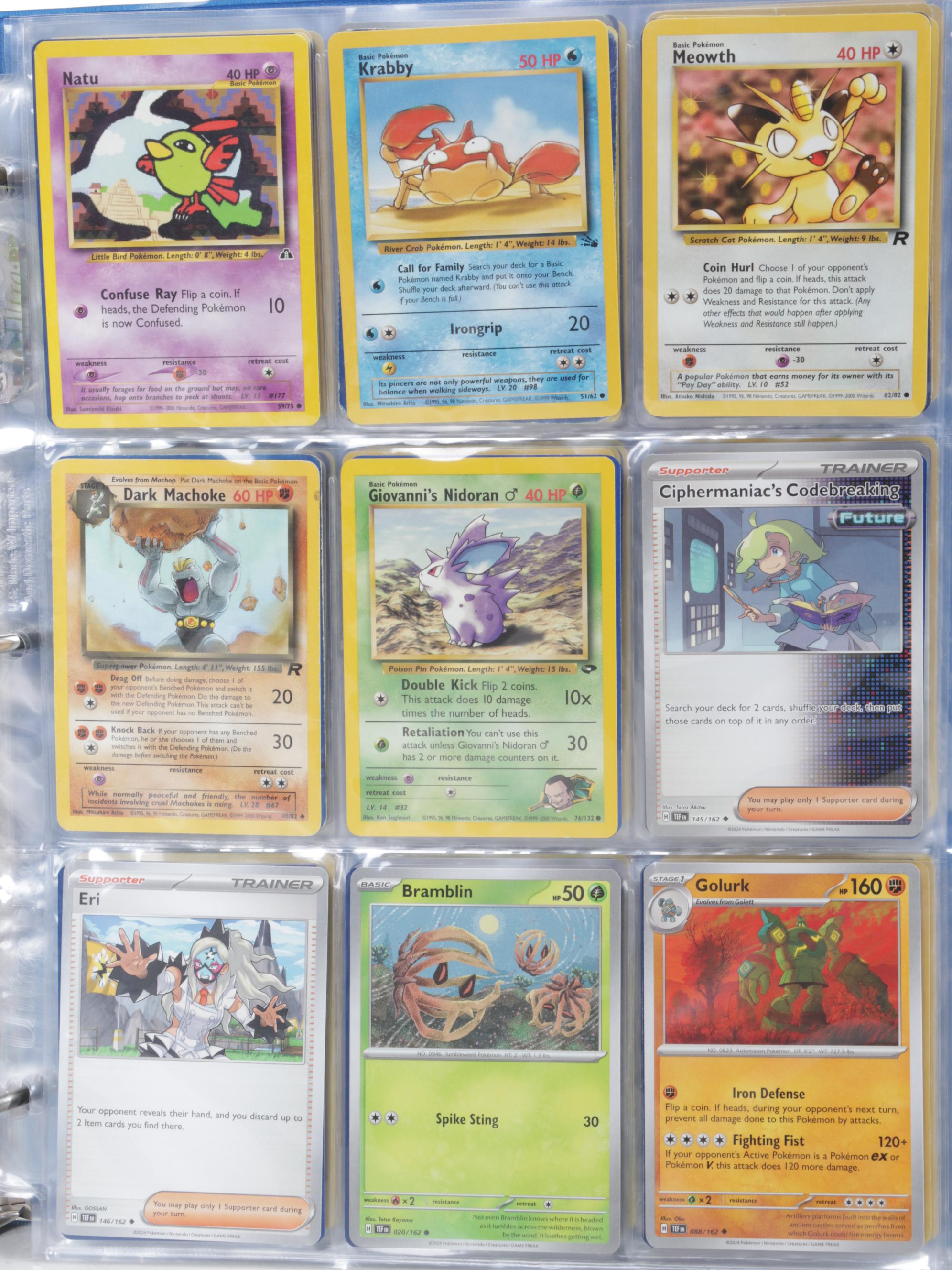 Pokémon Card Collection Featuring Team Rocket Set, Holos & More, 1995–2025