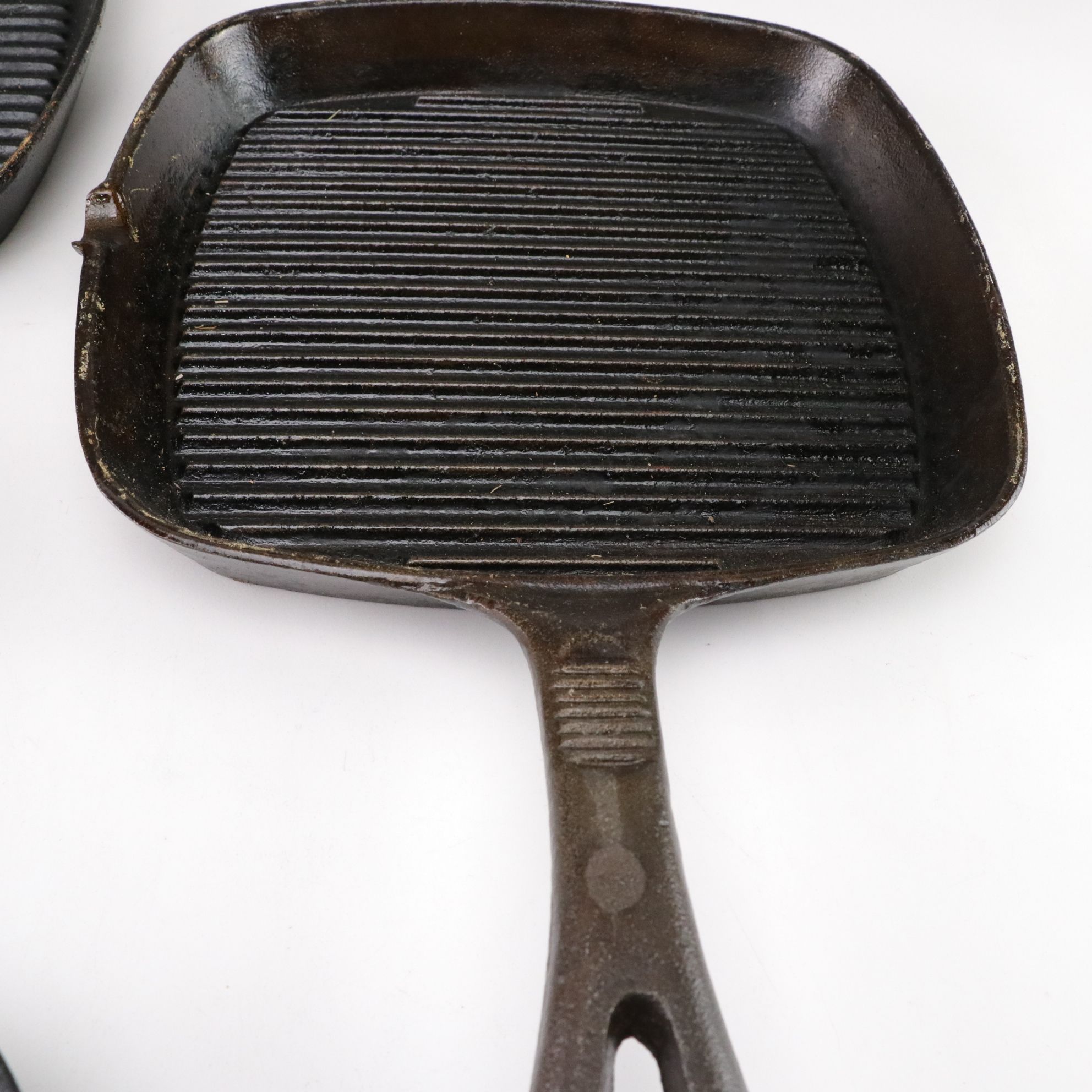Benjamin & Medwin Grill Pan and Other Square Cast Iron Skillets