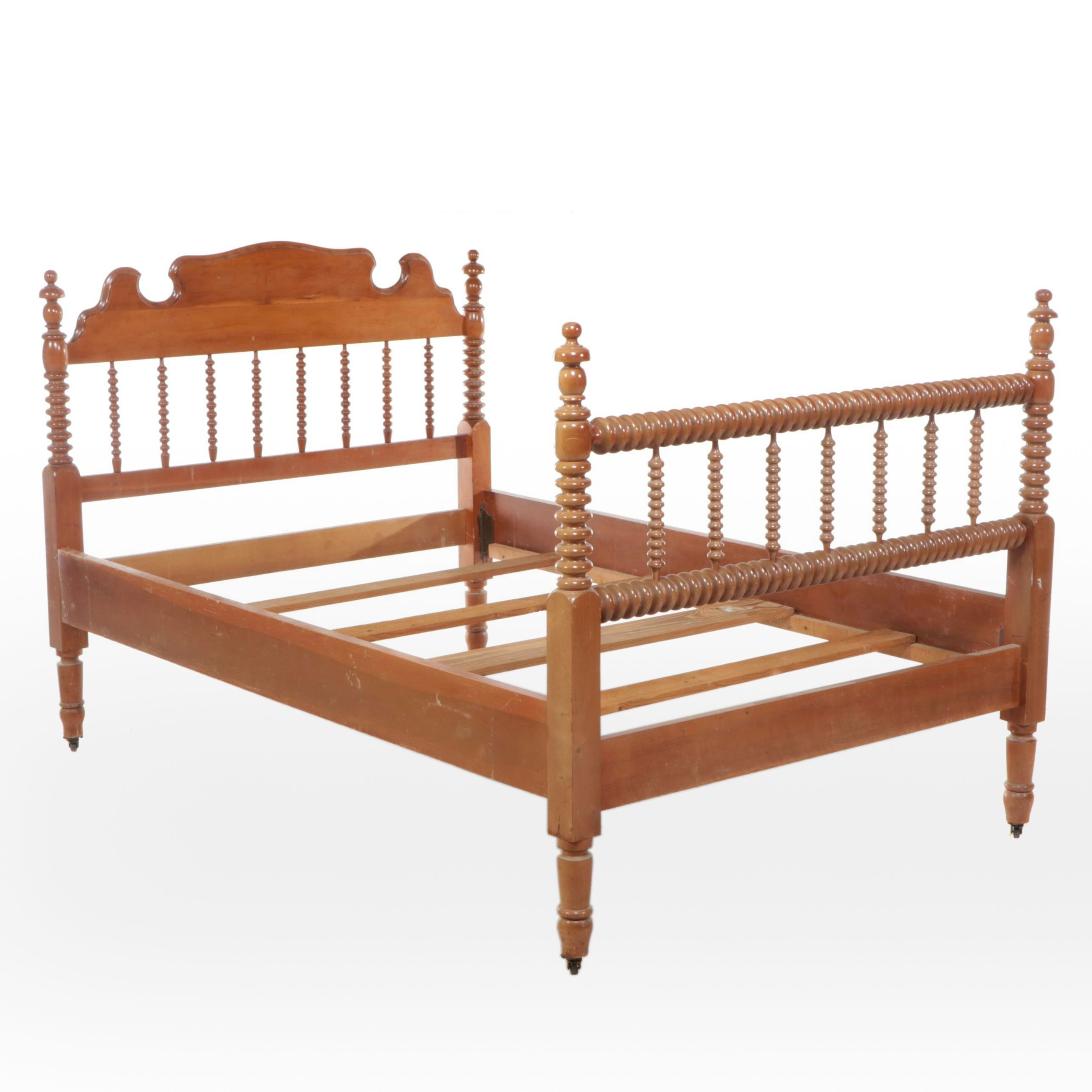 Jenny Lind Style Bobbin Turned Cherry Full Size Bed Frame