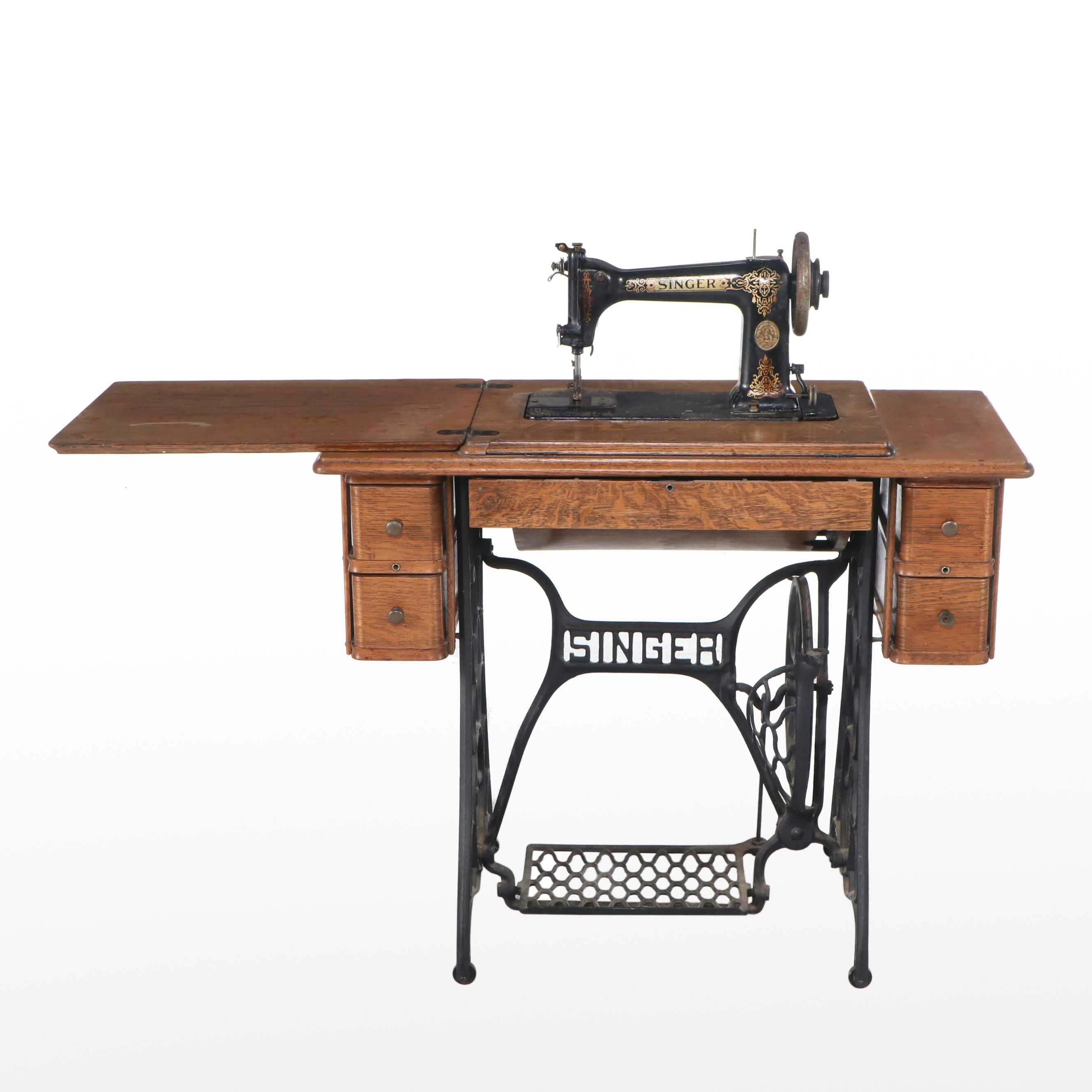 Oak Singer Treadle Sewing Machine