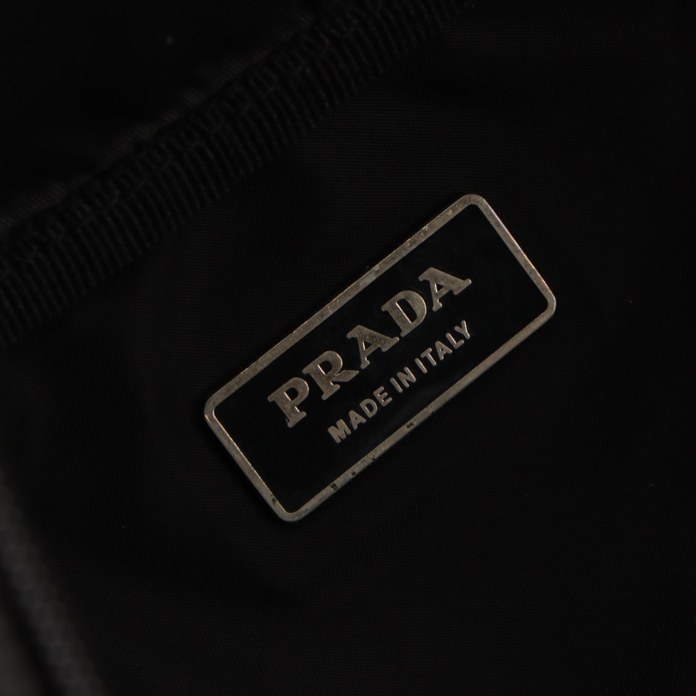 Prada Travel Duffle Bag in Black Tessuto Nylon