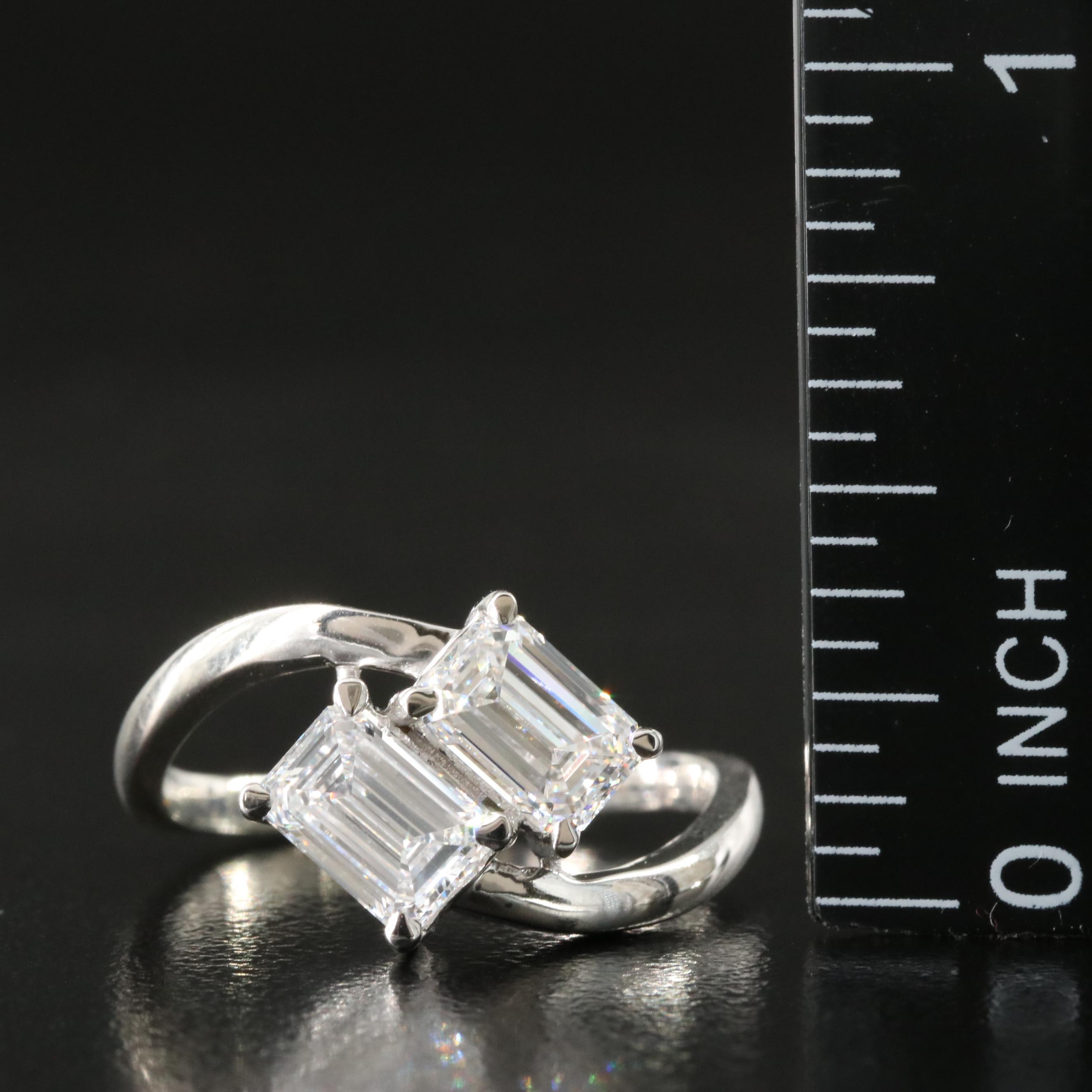 14K 1.62 CTW Lab Grown Ring with IGI Reports