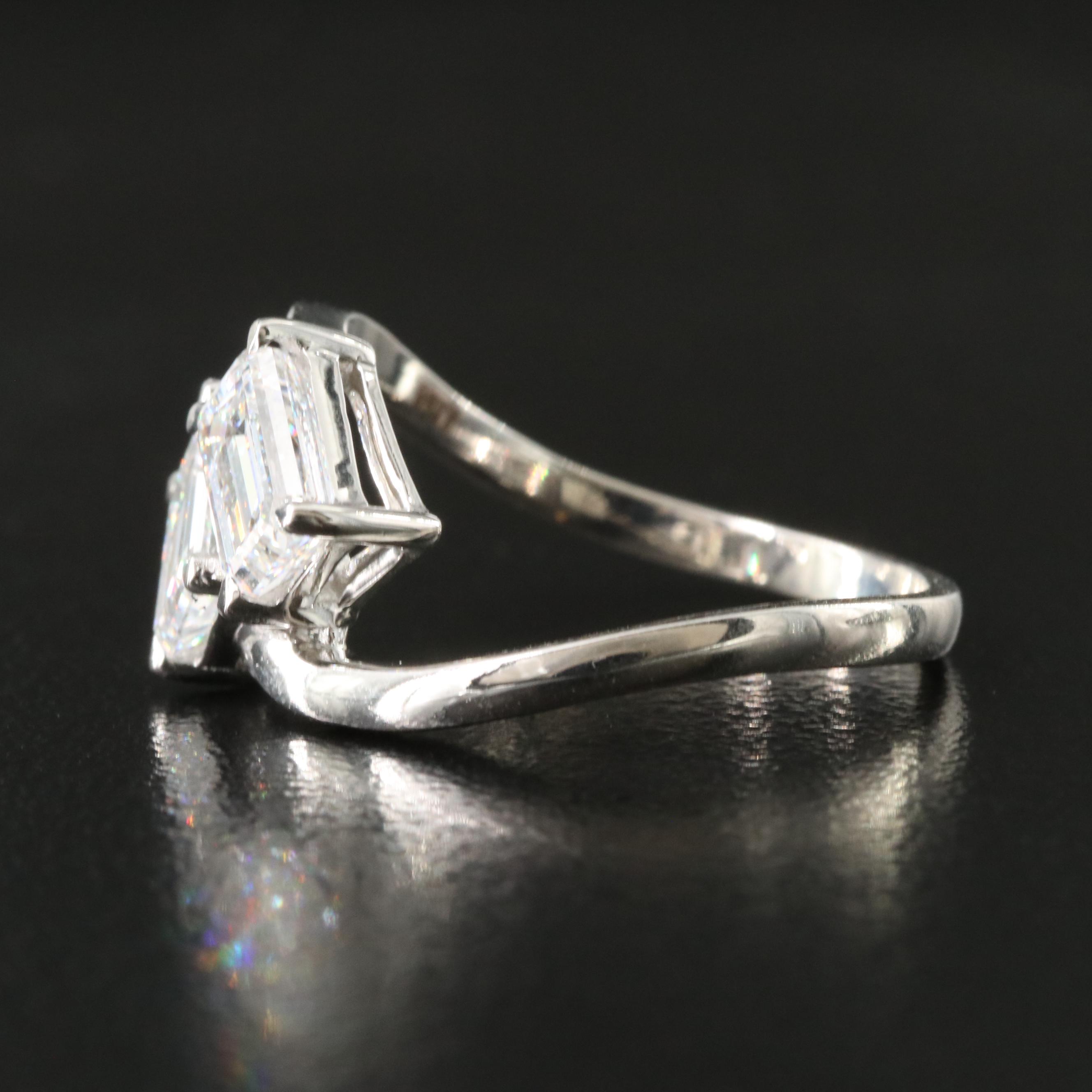 14K 1.62 CTW Lab Grown Ring with IGI Reports