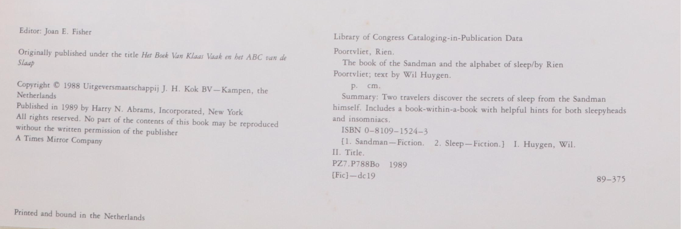 Rien Poortvliet Illustrated "Gnomes" and "The Book of the Sandman" by Wil Huygen