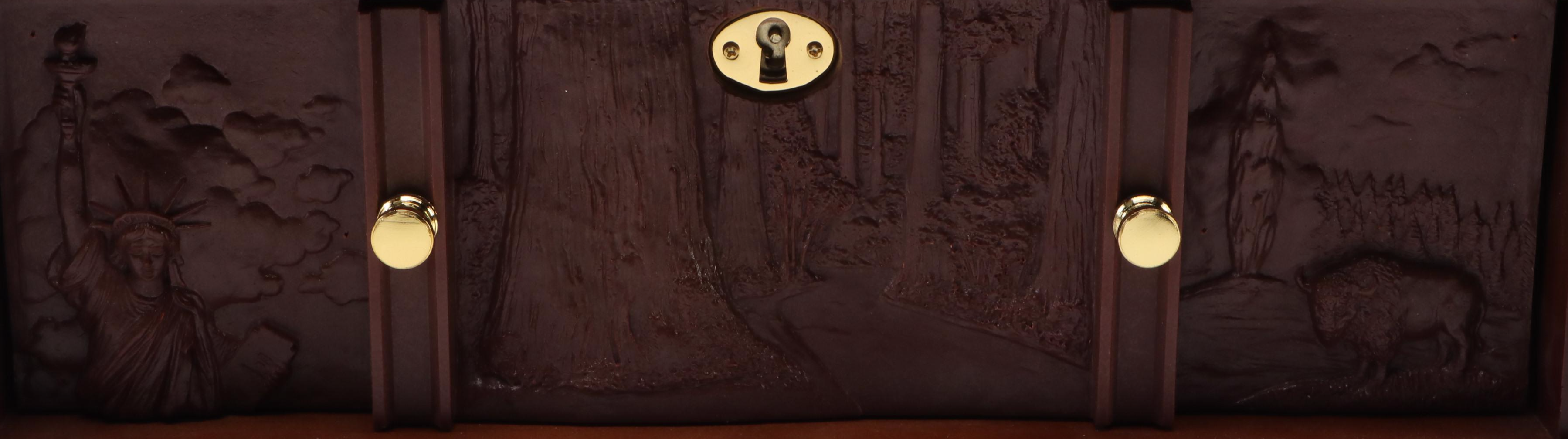 Danbury Mint Never Circulated U.S. State Quarters Wooden Display Case