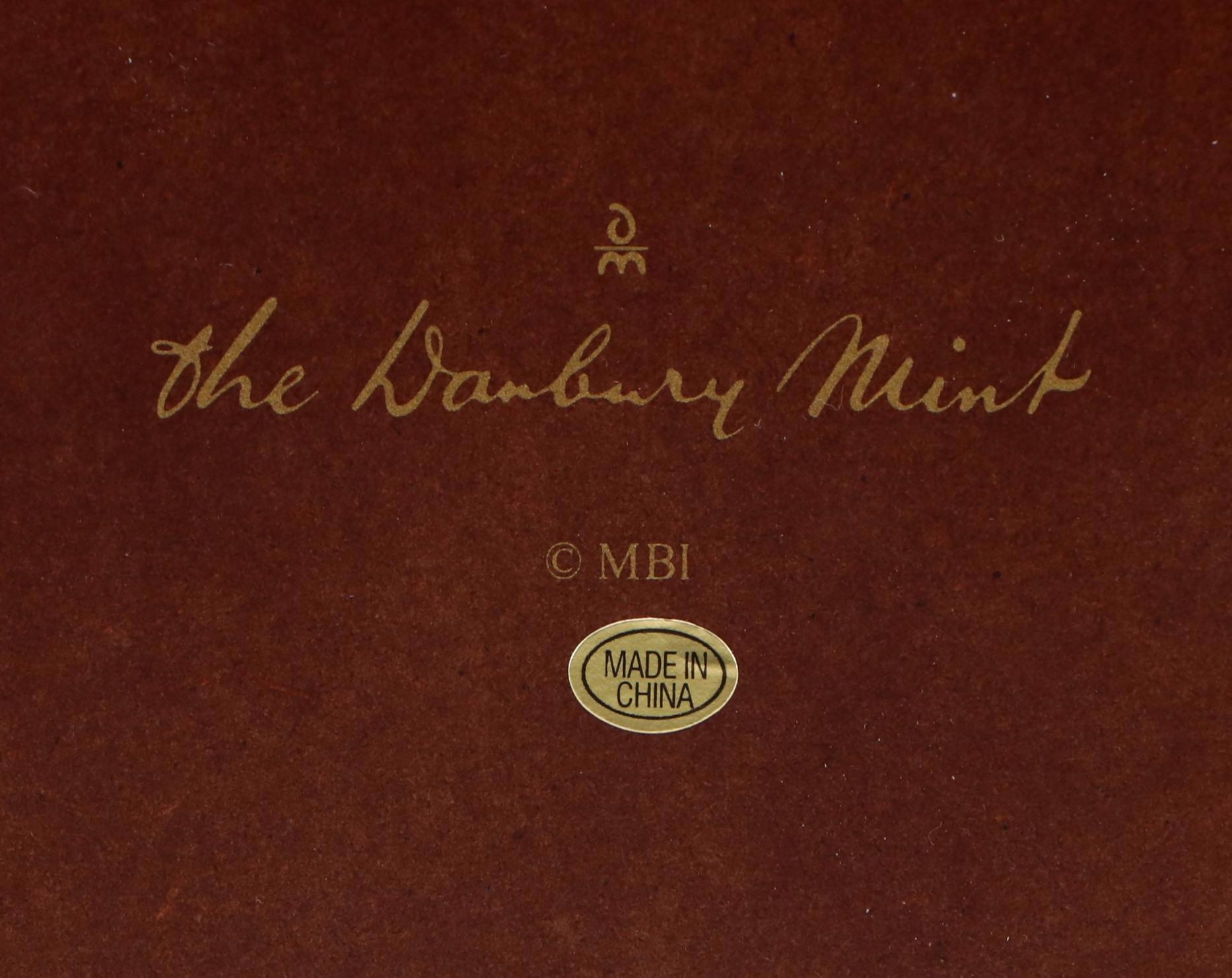 Danbury Mint Never Circulated U.S. State Quarters Wooden Display Case