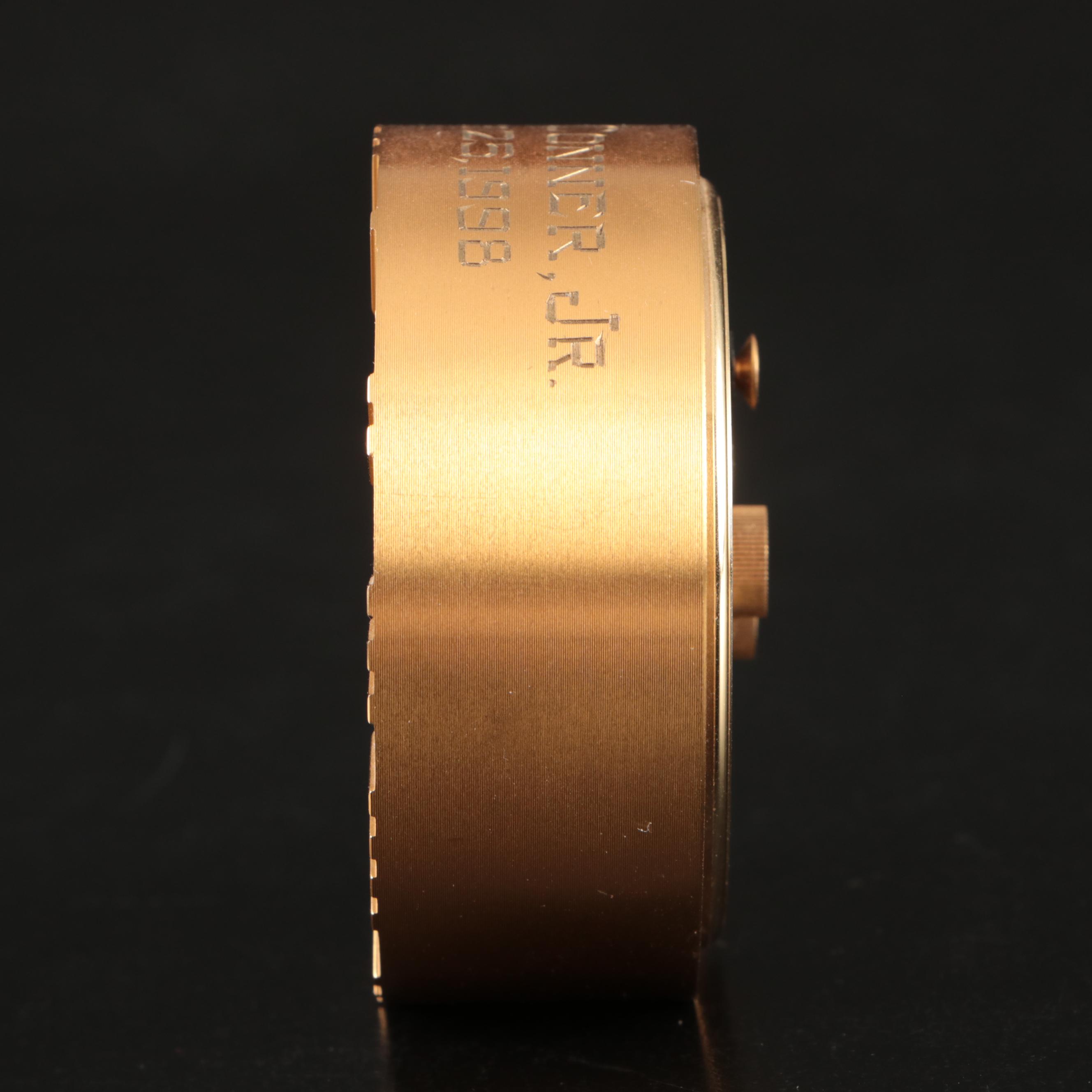 Tiffany & Co. Atlas Brass Alarm Clock