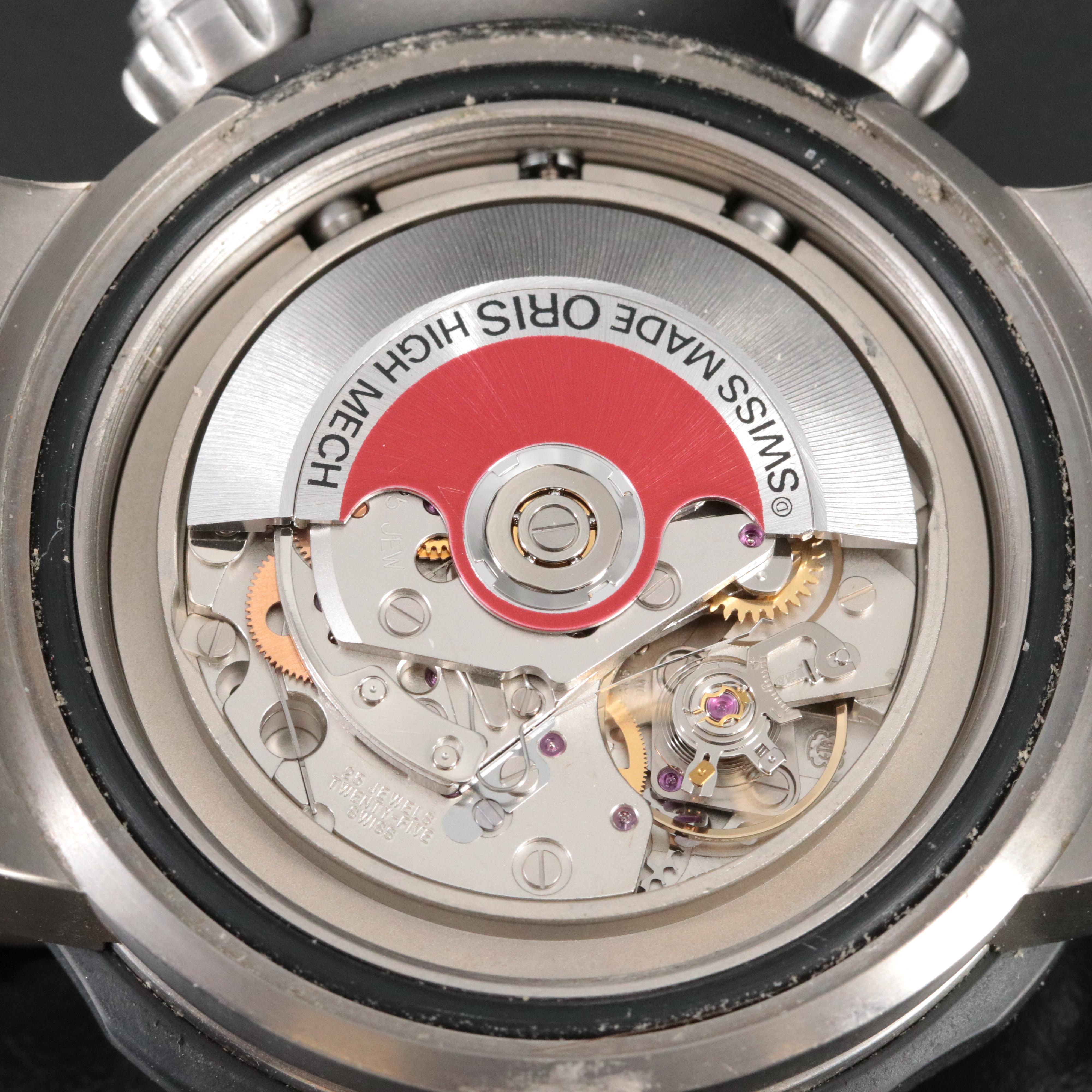 Oris ProDiver Chronograph 7630-71 Black 51mm Titanium Automatic Watch