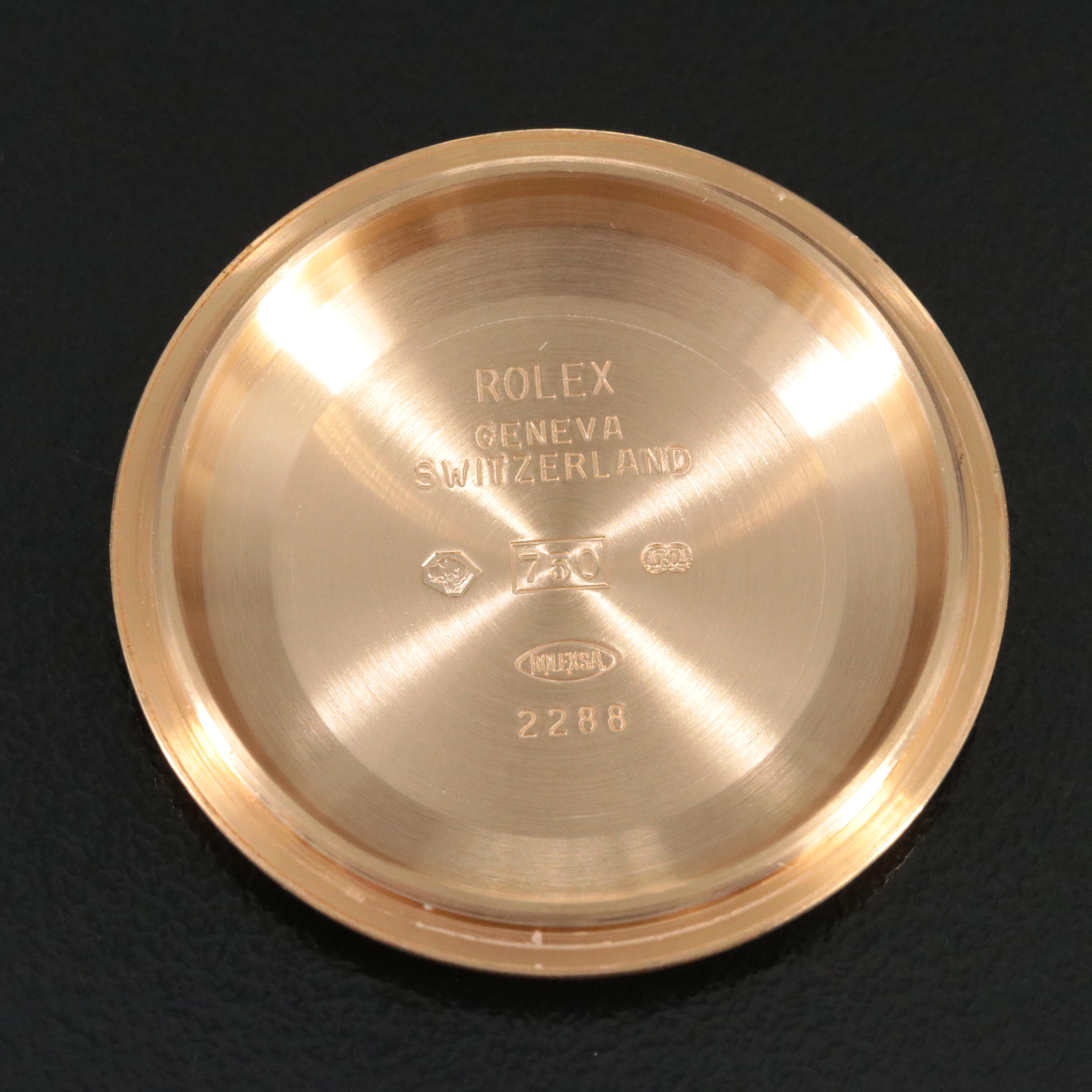 Rolex Day-Date Masterpiece 18948 2.75 CTW Diamond 18K Gold Watch c.2007