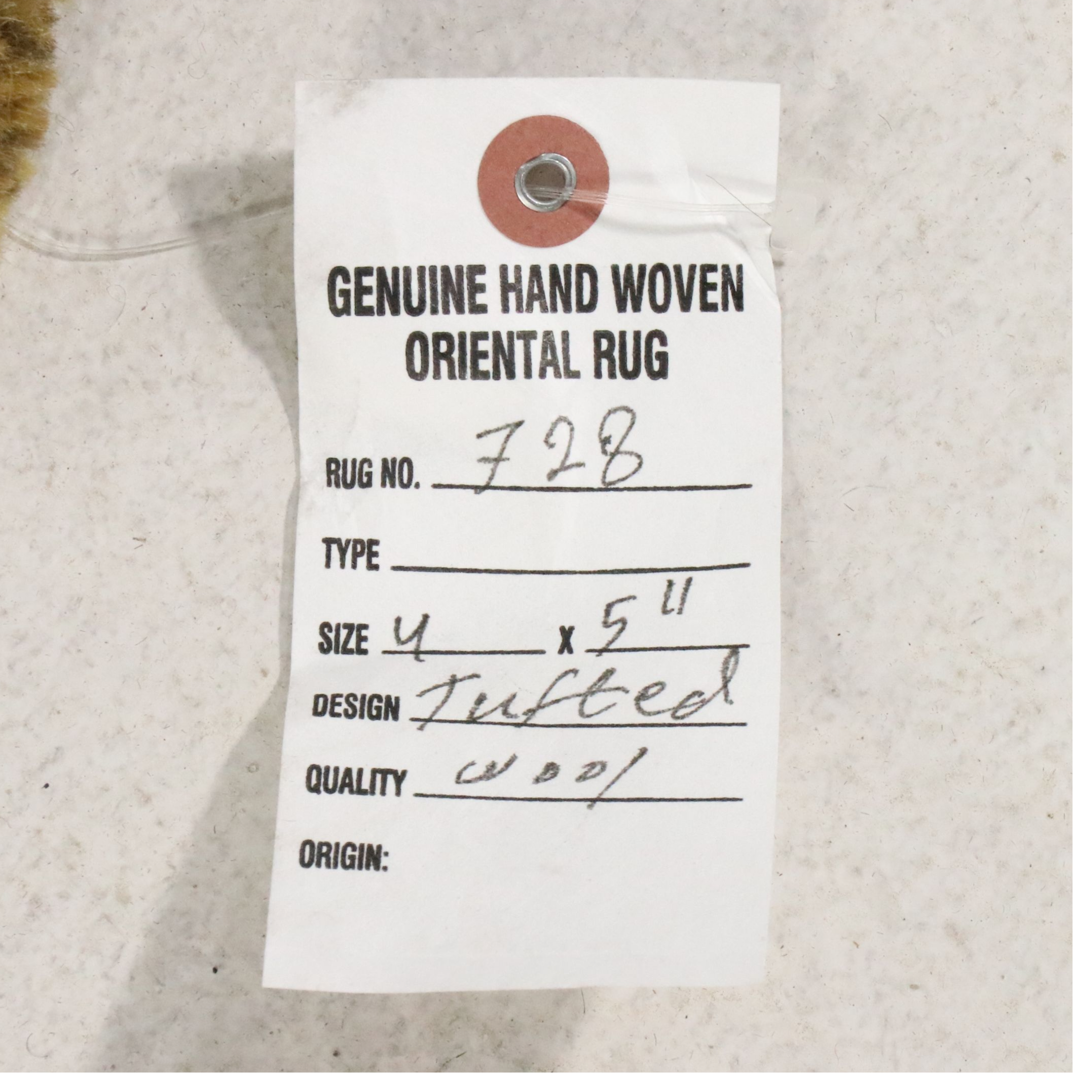 4' x 5'11 Hand-Knotted Tibetan Contemporary Area Rug