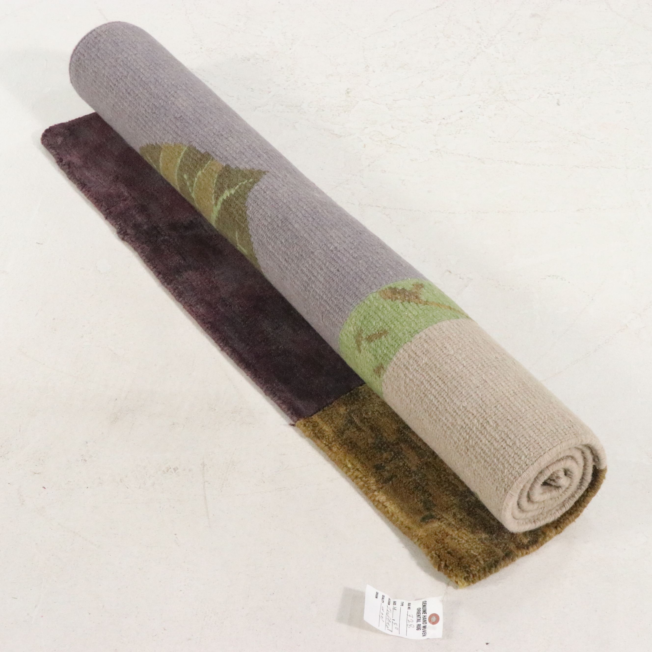 4' x 5'11 Hand-Knotted Tibetan Contemporary Area Rug