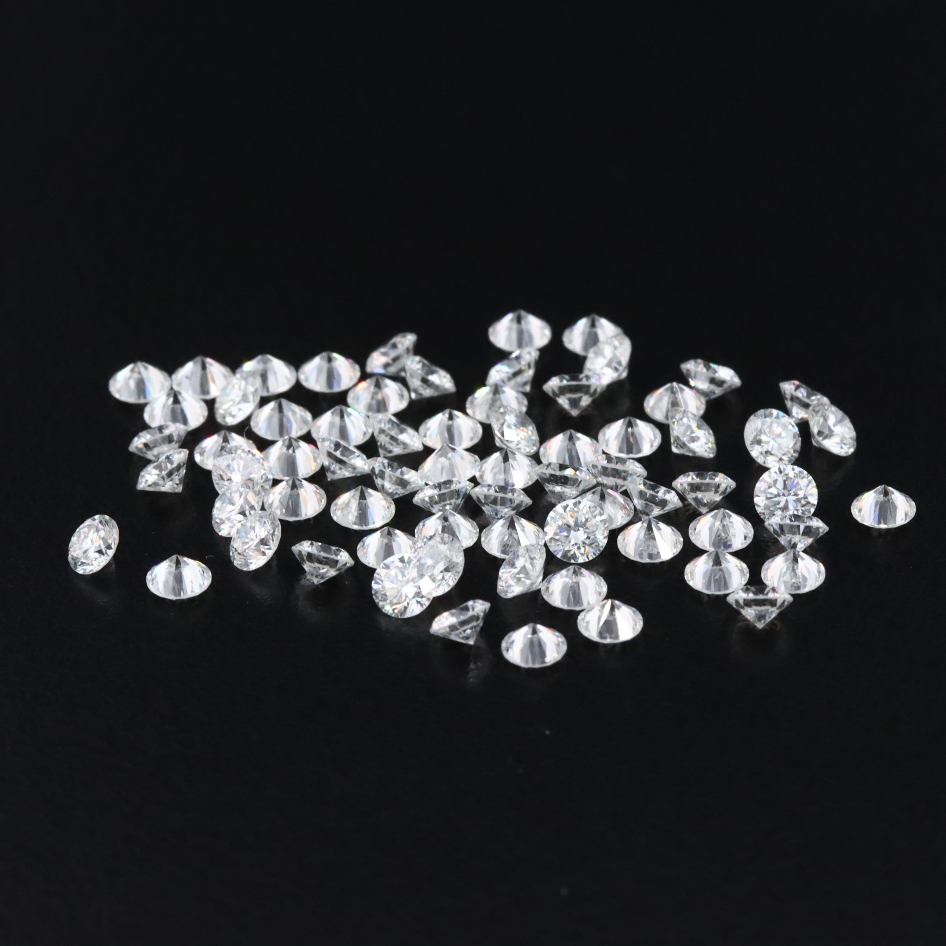 Loose 6.36 CTW Lab Grown Diamond Lot