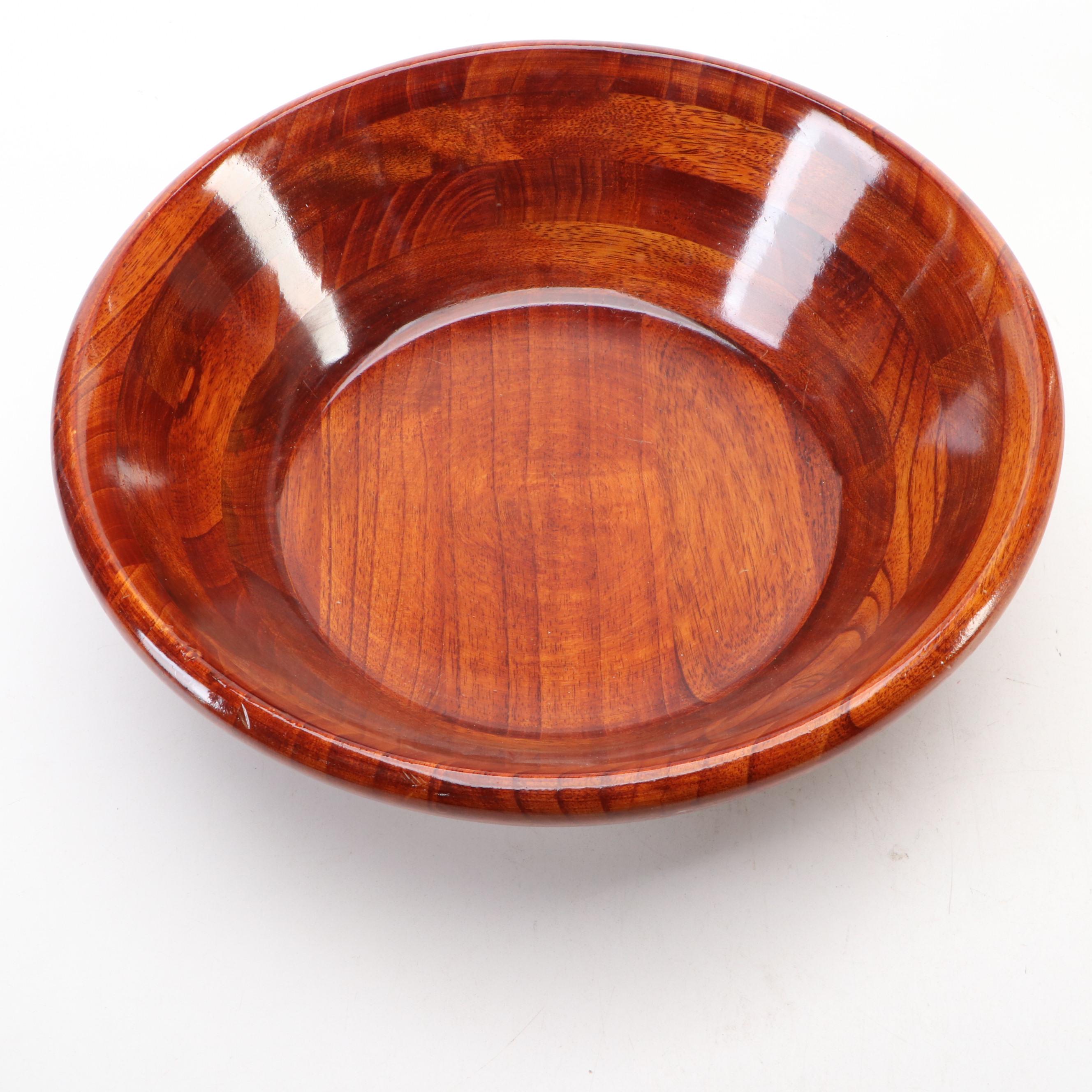 Segmented Wood Pepper Mill and Turned Wood Bowl