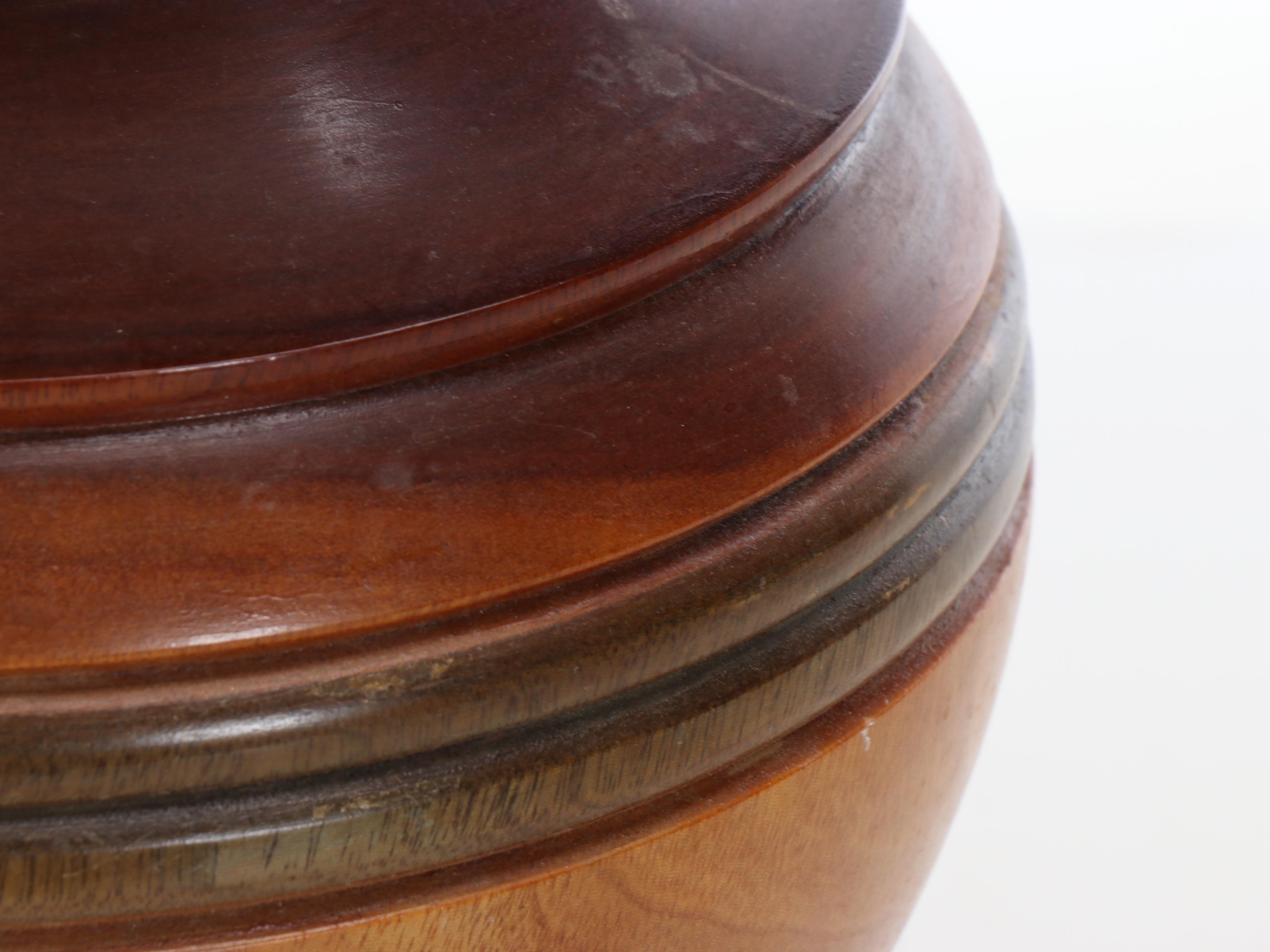 Mid Century Modern Style Turned Wood Vase