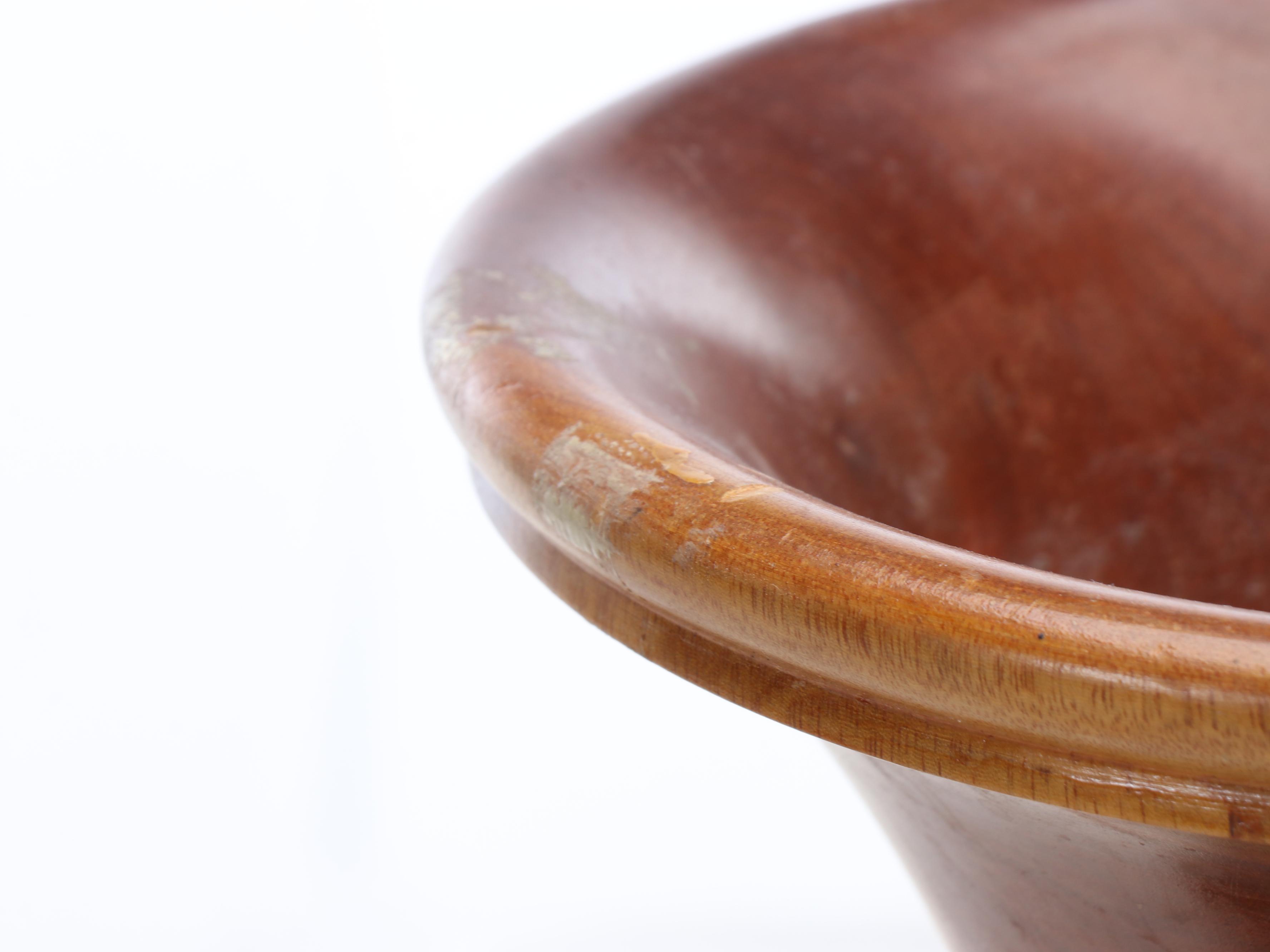 Mid Century Modern Style Turned Wood Vase