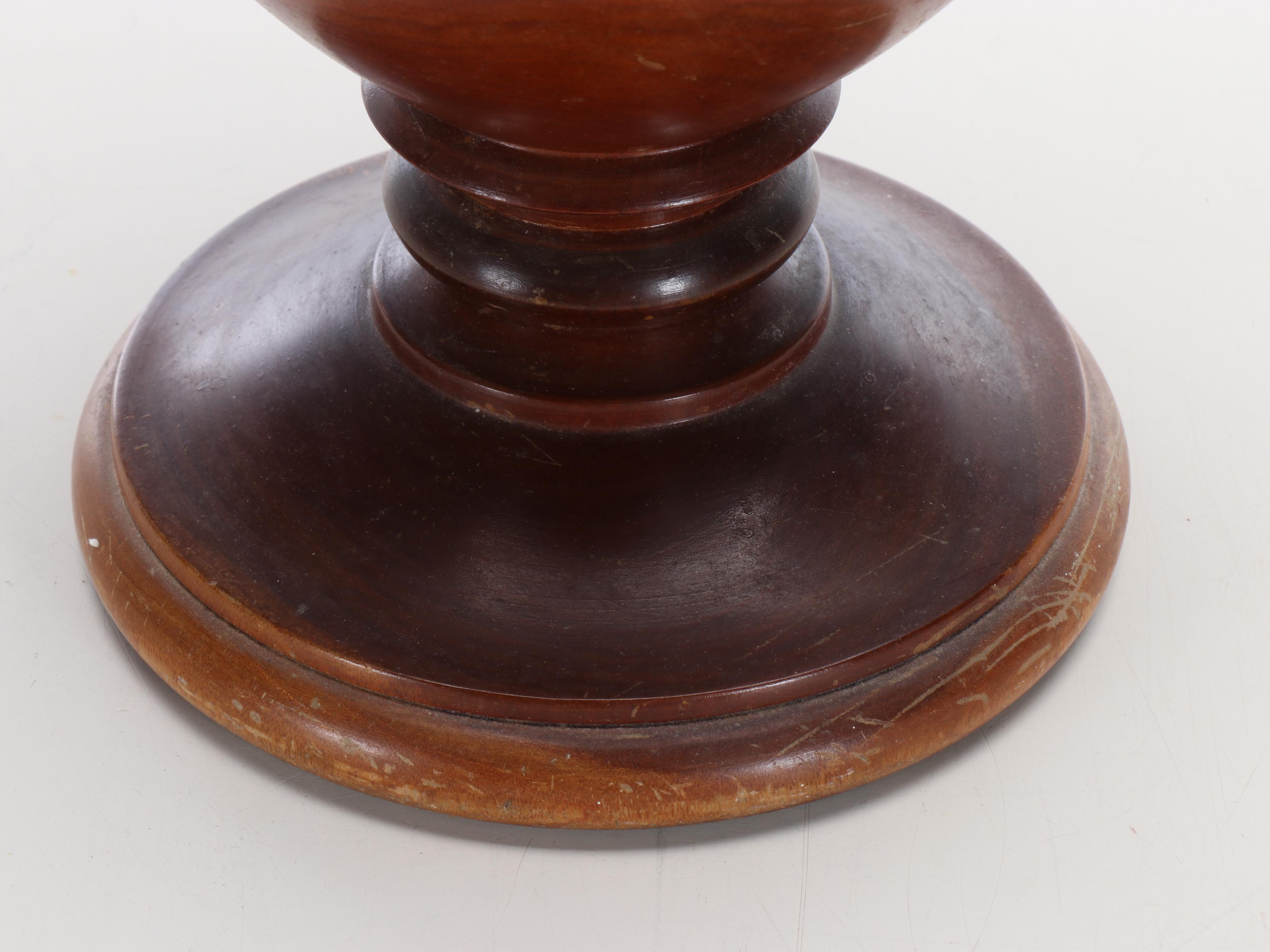 Mid Century Modern Style Turned Wood Vase