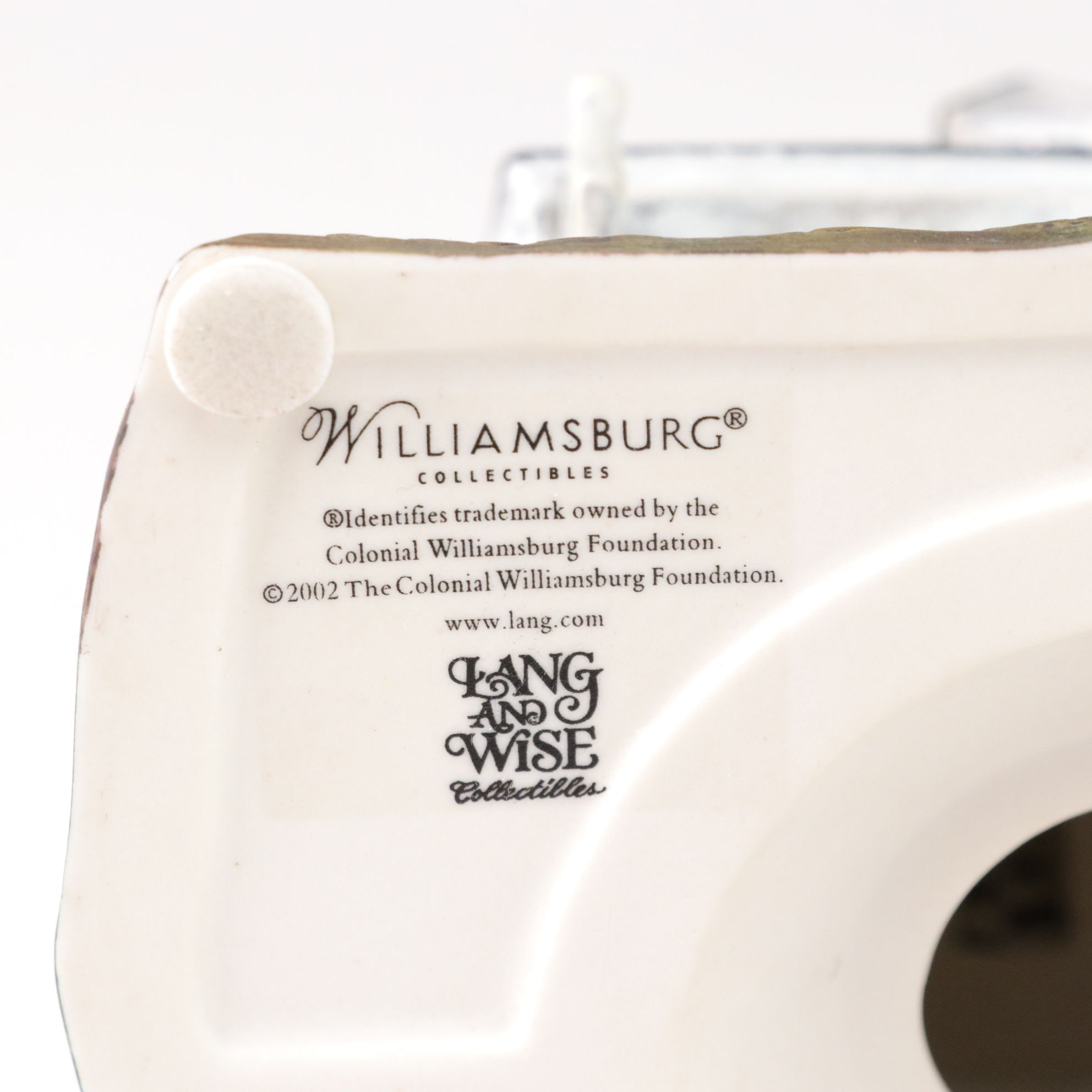 Lang and Wise "Town Hall Collectibles" Colonial Williamsburg Series Figurines