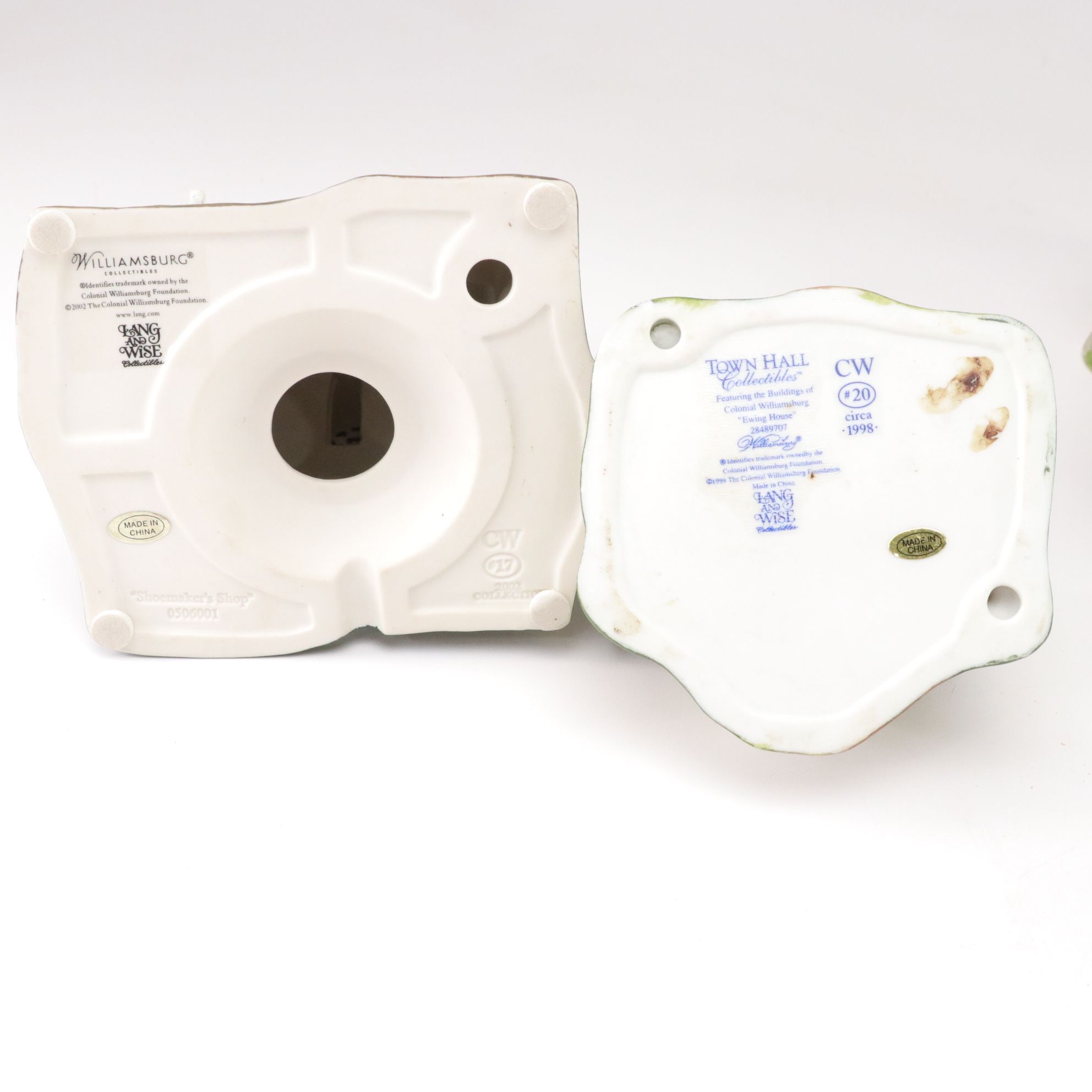 Lang and Wise "Town Hall Collectibles" Colonial Williamsburg Series Figurines