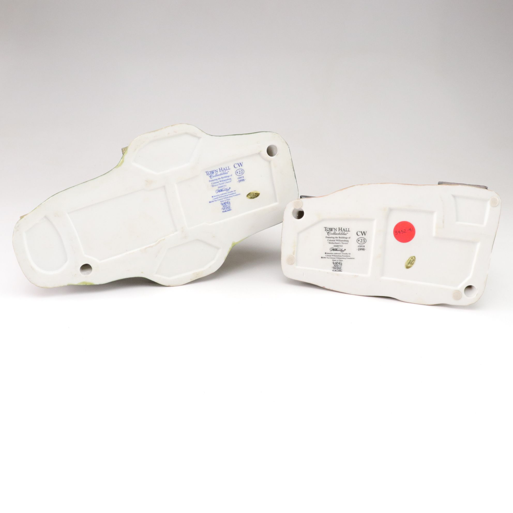 Lang and Wise "Town Hall Collectibles" Colonial Williamsburg Series Figurines