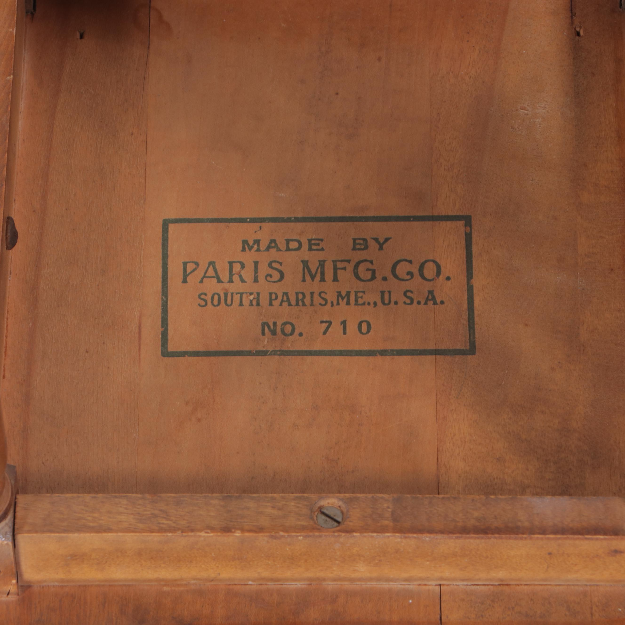 Paris Mfg. Co. and Other Children's Oak & Walnut Chairs with Side Table