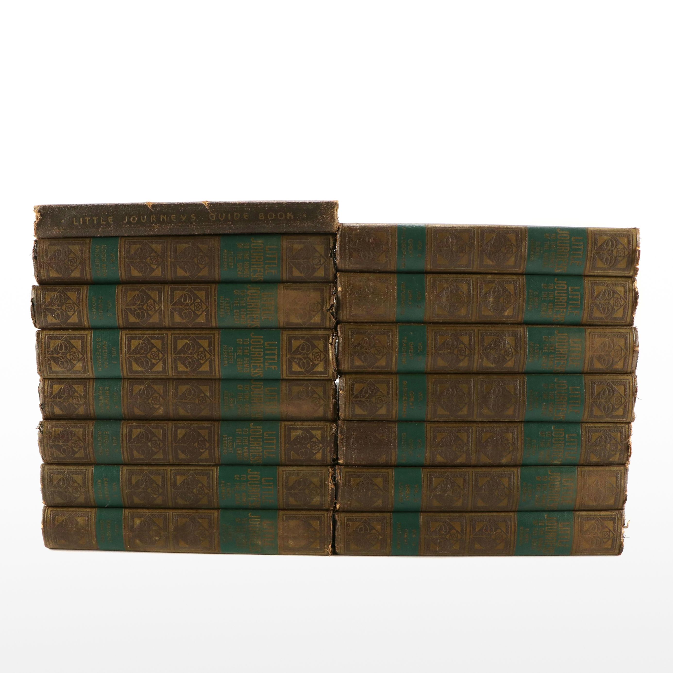 "Little Journeys to the Homes of the Great" Fifteen-Volume Set by Elbert Hubbard