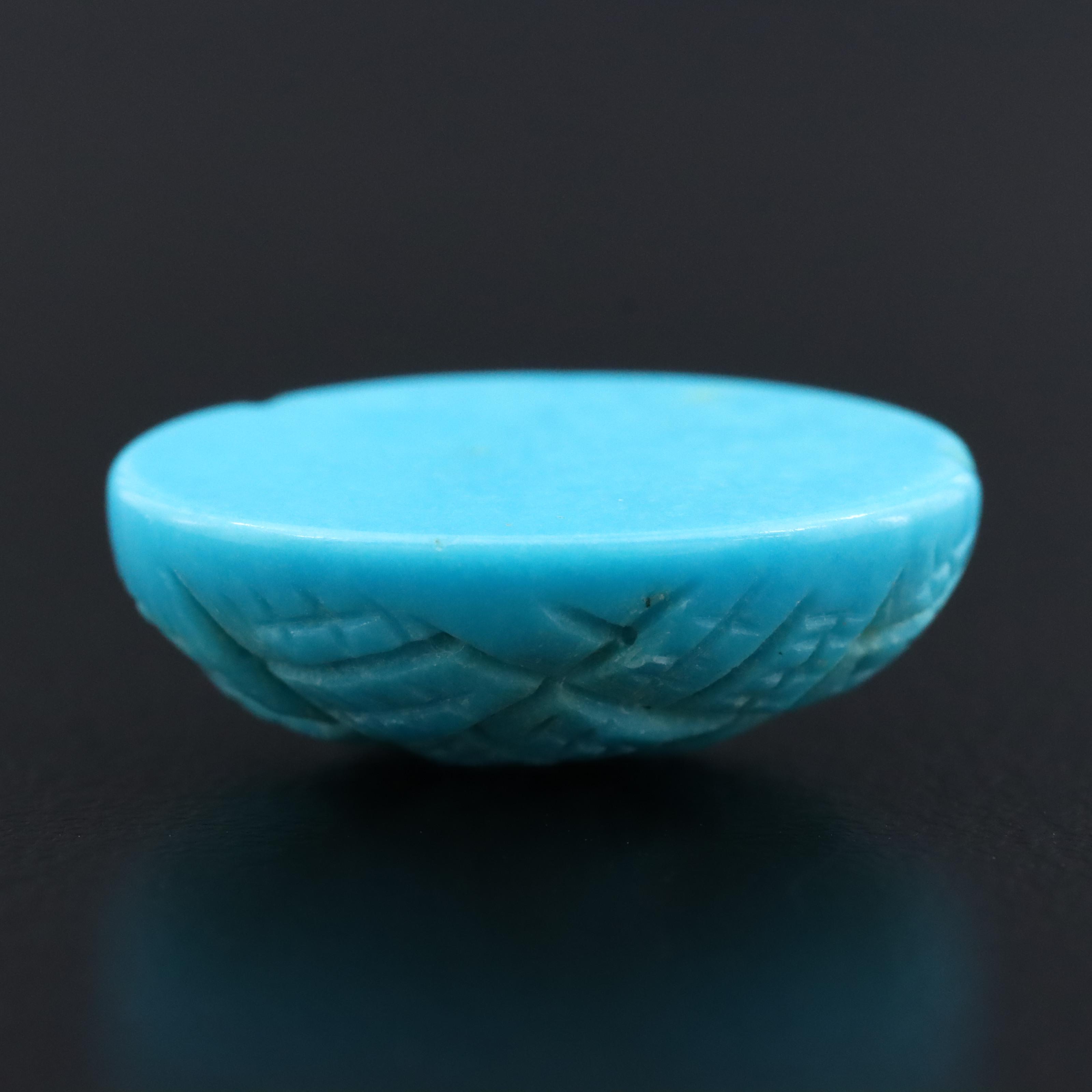 Loose 14.90 CT Carved Turquoise