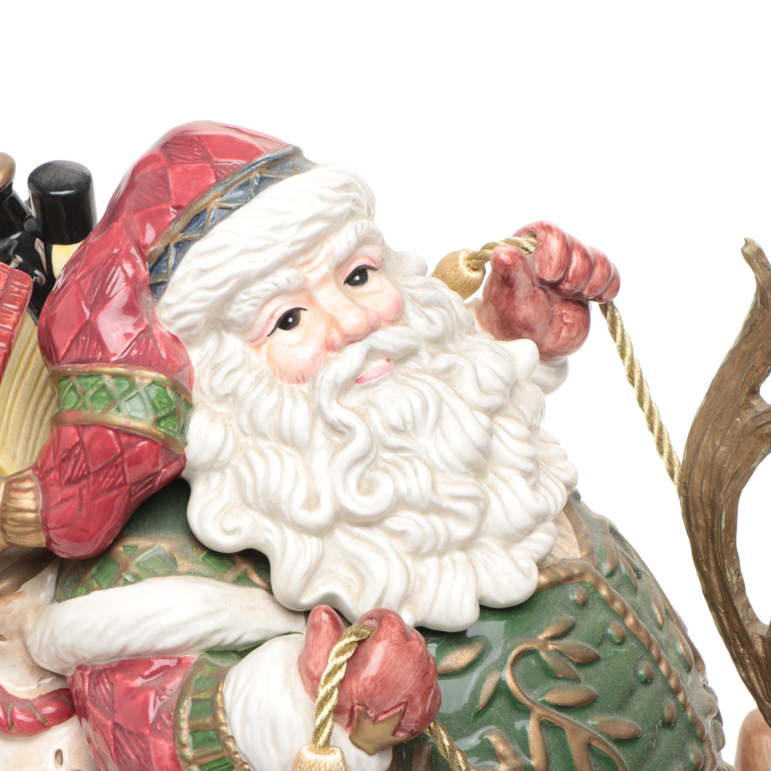 Fitz & Floyd "Jolly Old St. Nick" Centerpiece