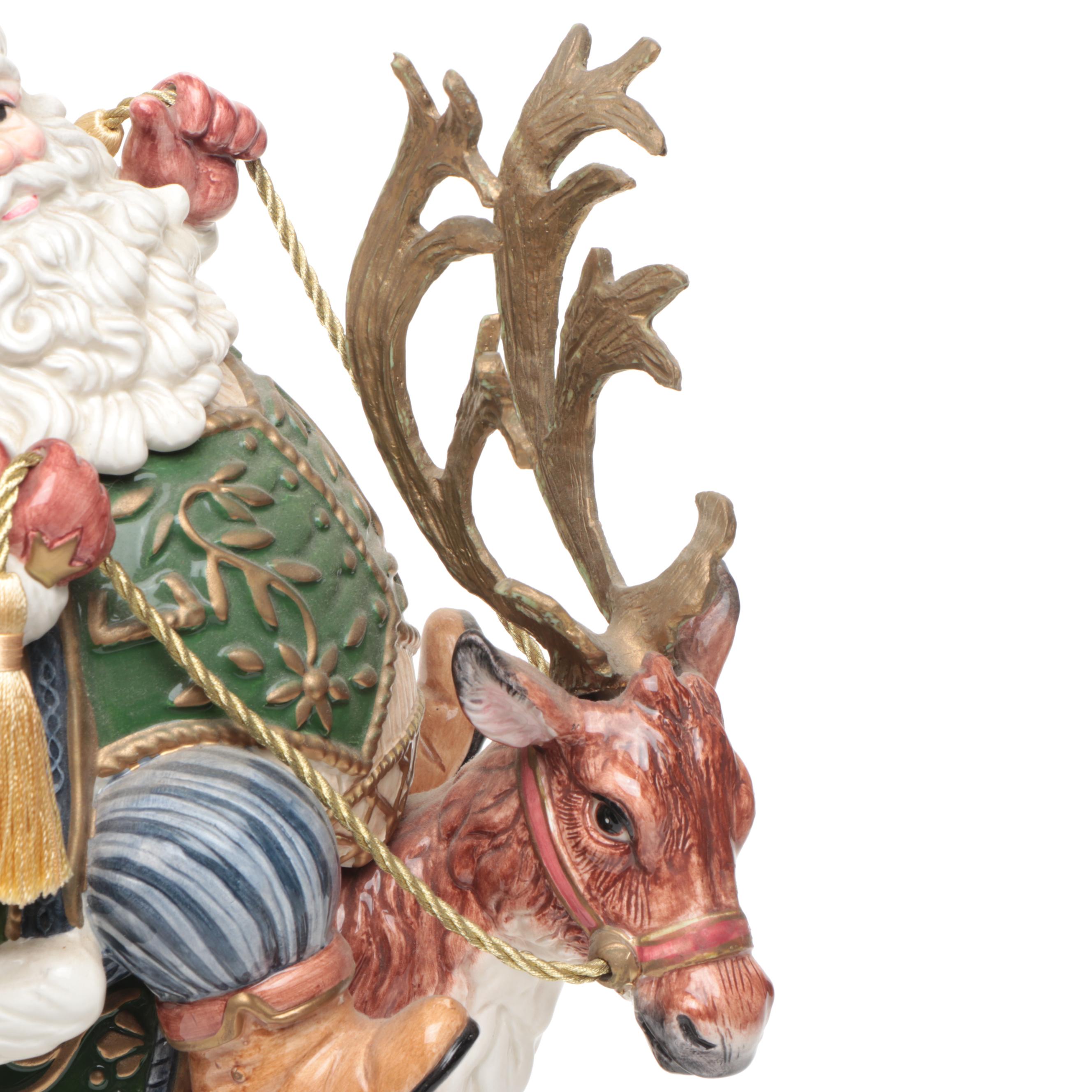 Fitz & Floyd "Jolly Old St. Nick" Centerpiece