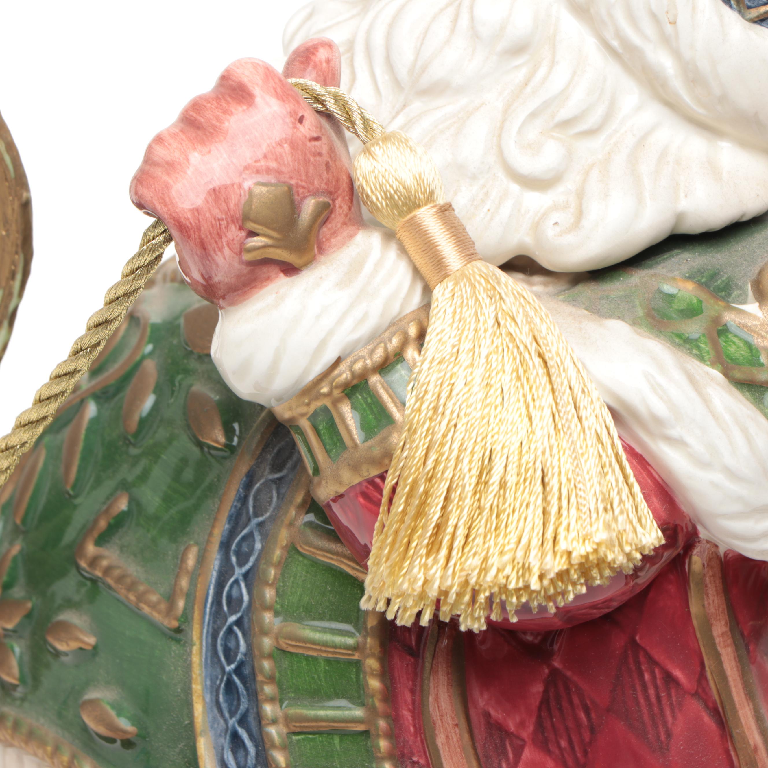 Fitz & Floyd "Jolly Old St. Nick" Centerpiece