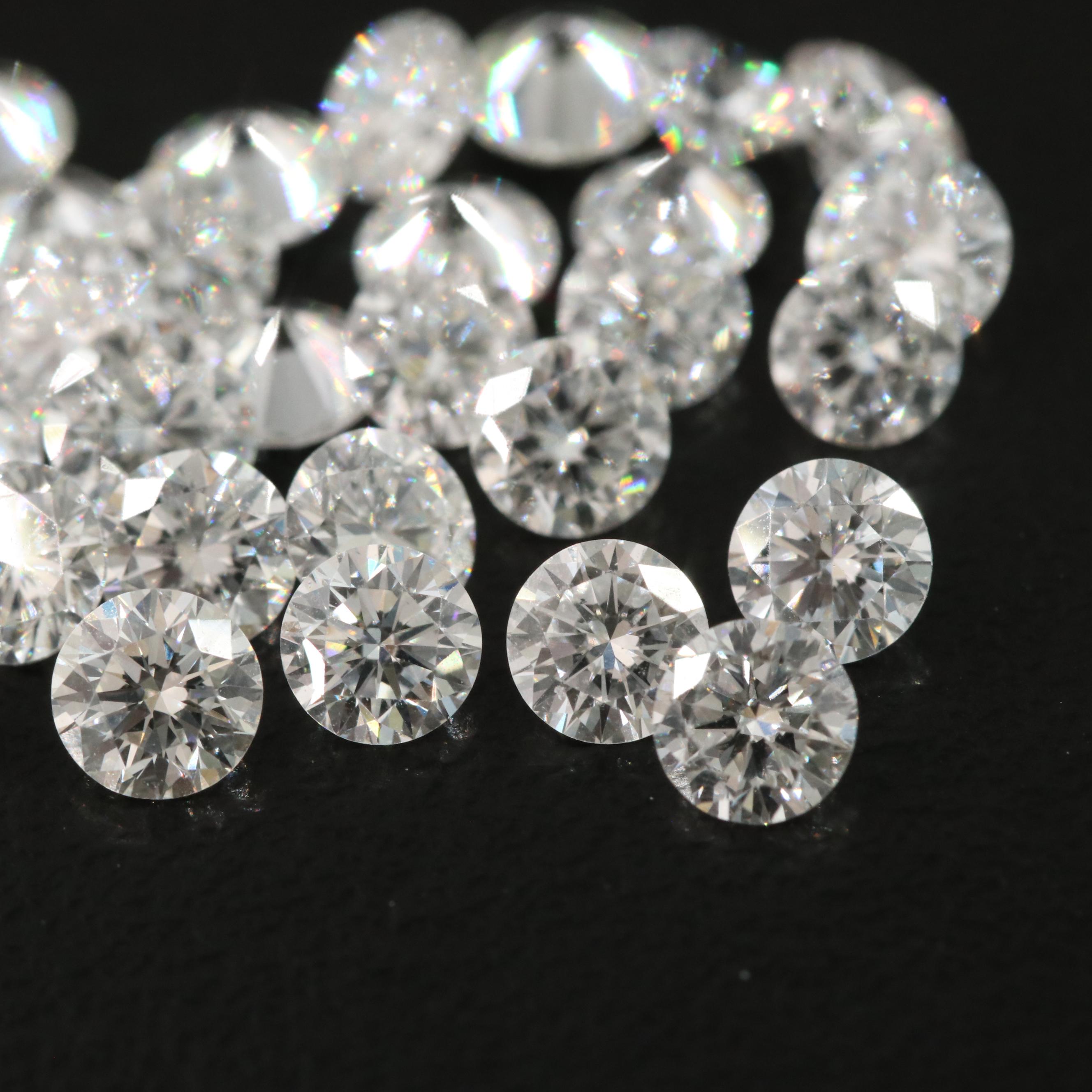Loose 5.74 CTW Lab Grown Diamond Lot