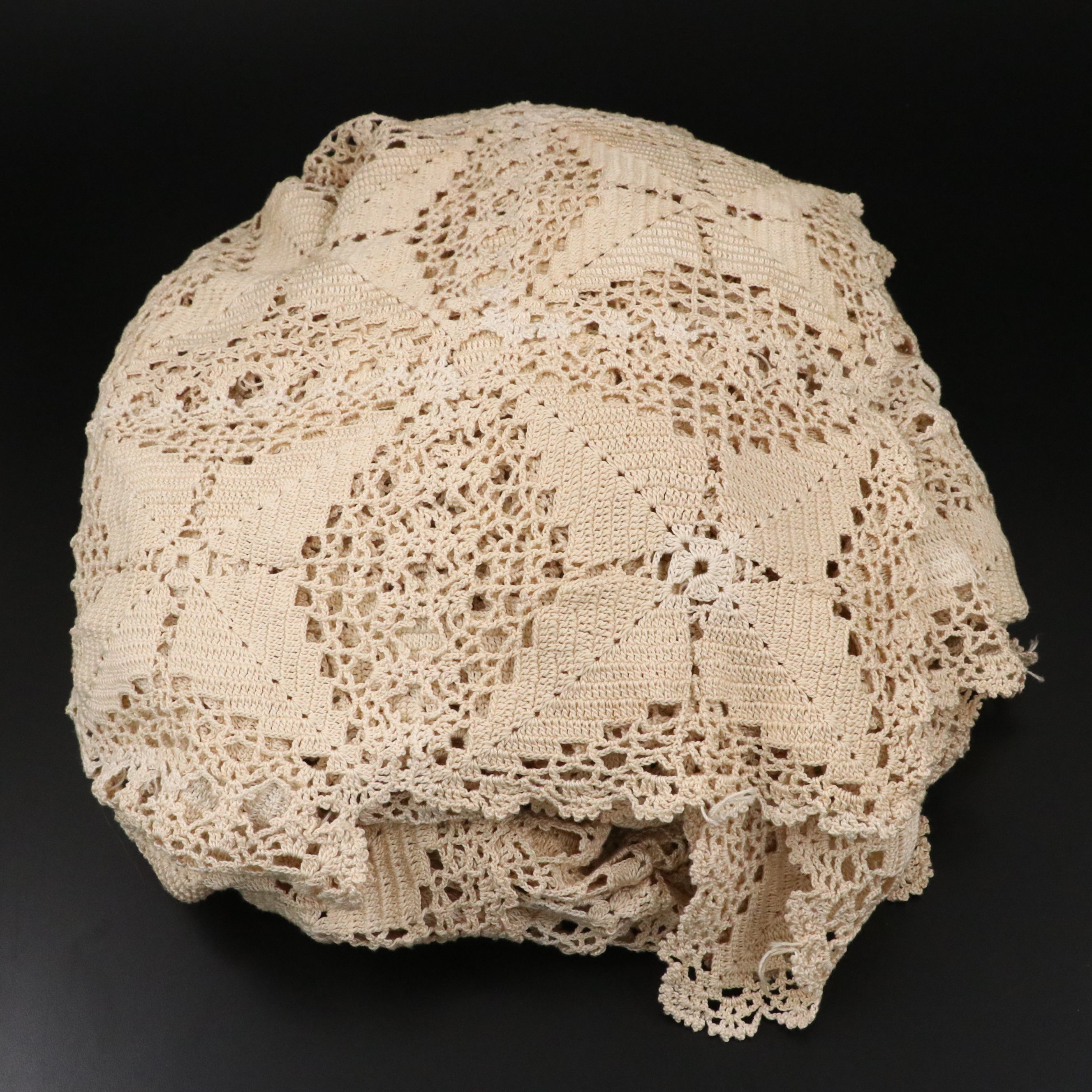 Victorian Style Crochet Table Linens, 20th Century