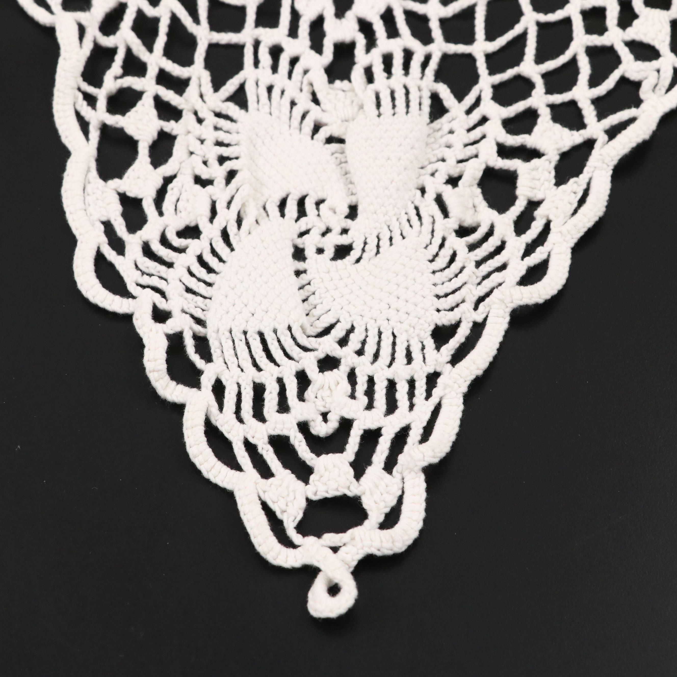 Victorian Style Crochet Table Linens, 20th Century