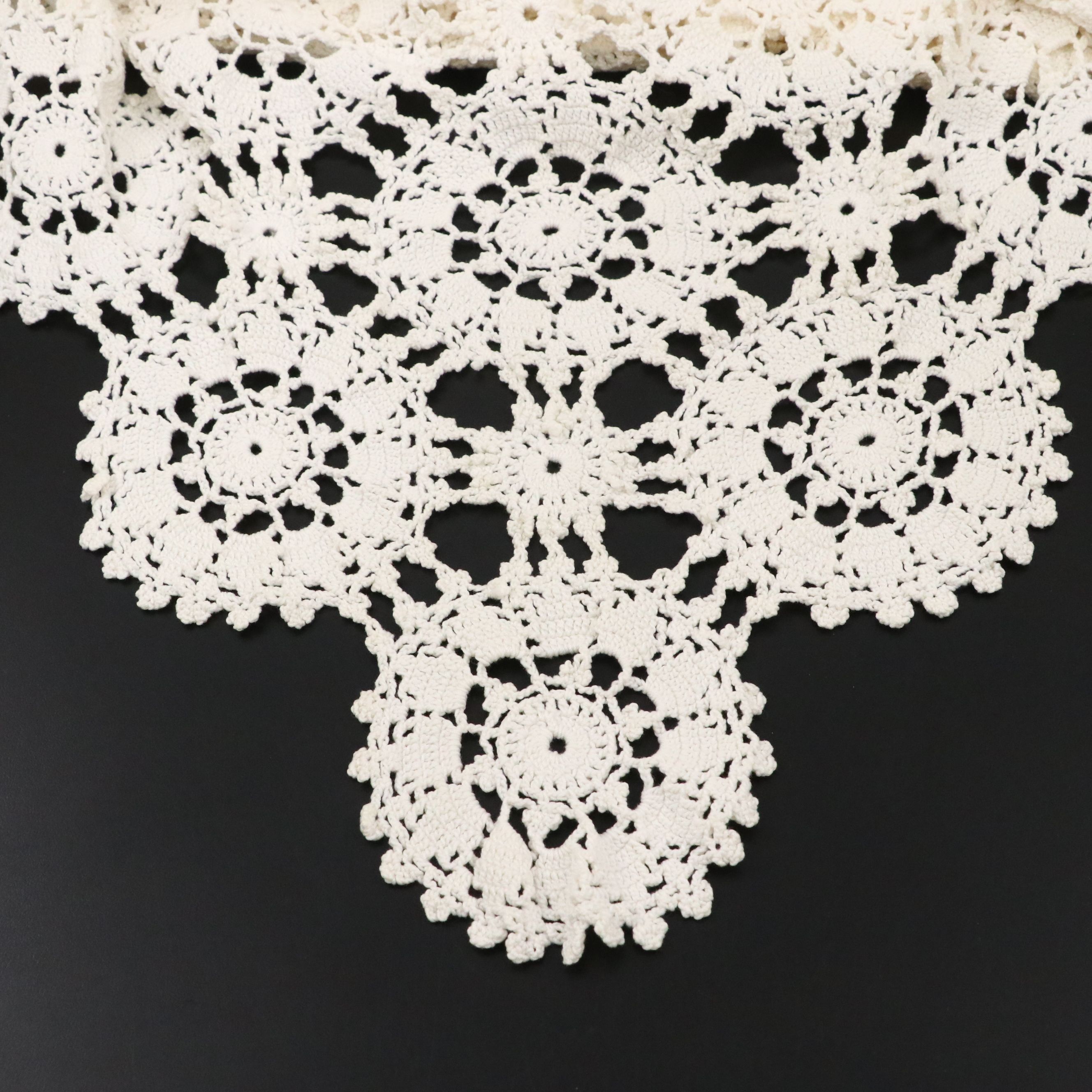 Victorian Style Crochet Table Linens, 20th Century