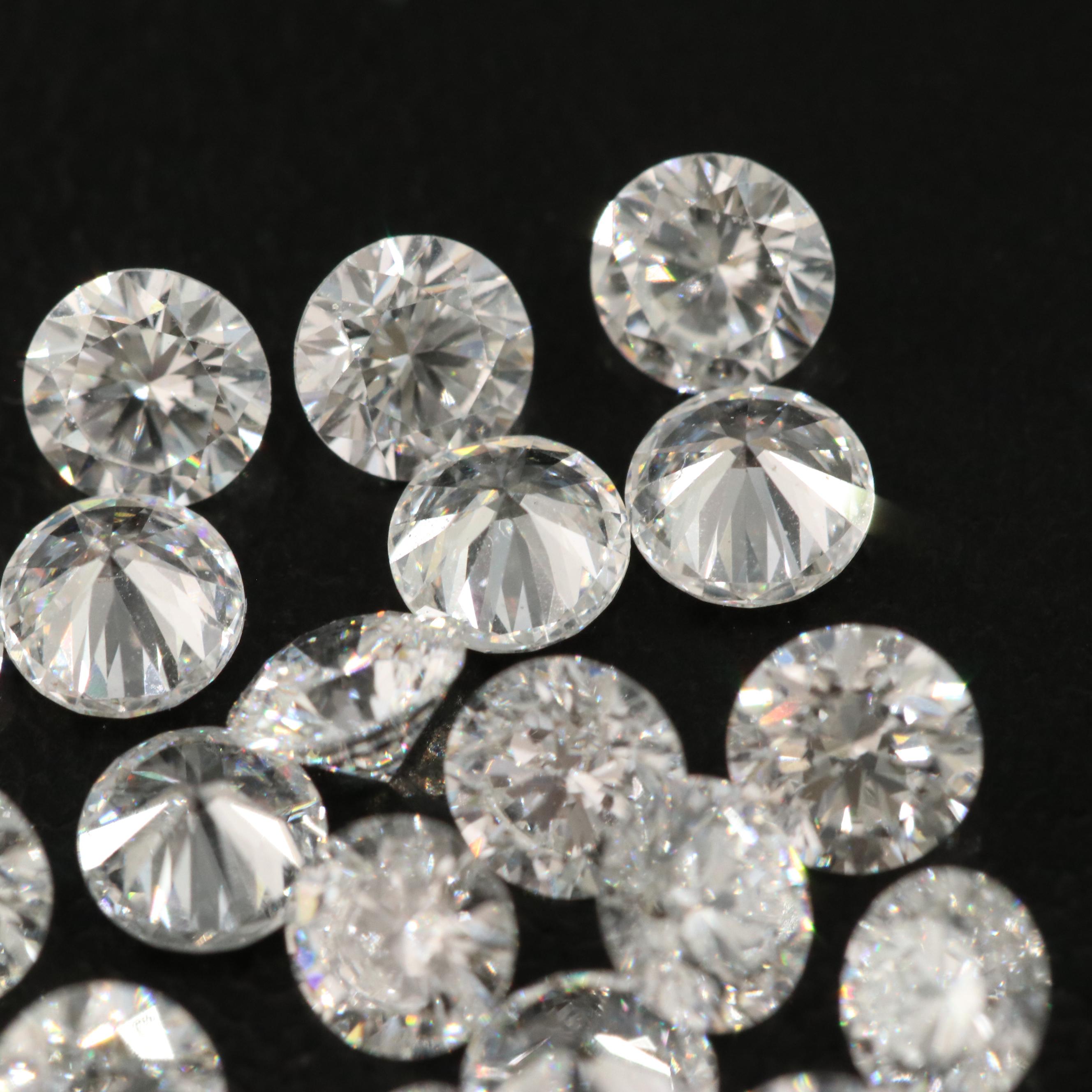 Loose 5.02 CTW Lab Grown Diamond Lot